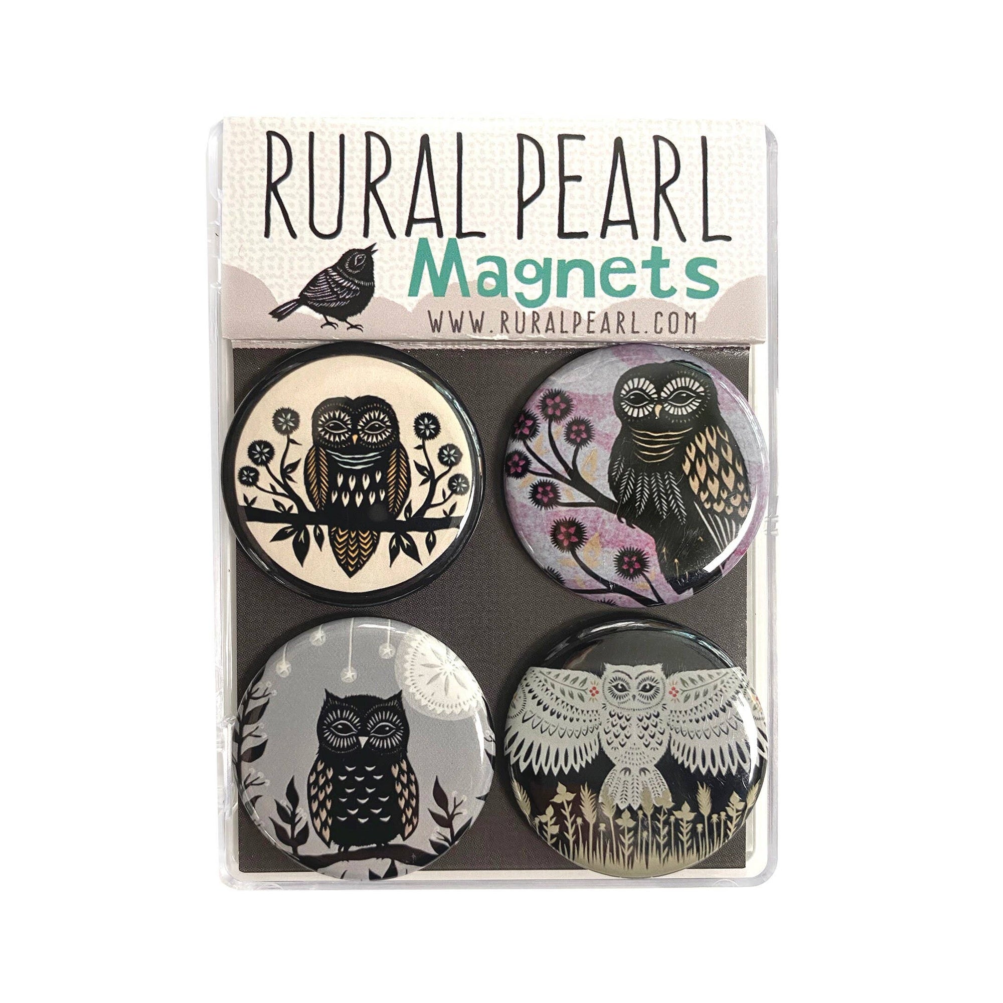 Owls Magnets (Set of 4)