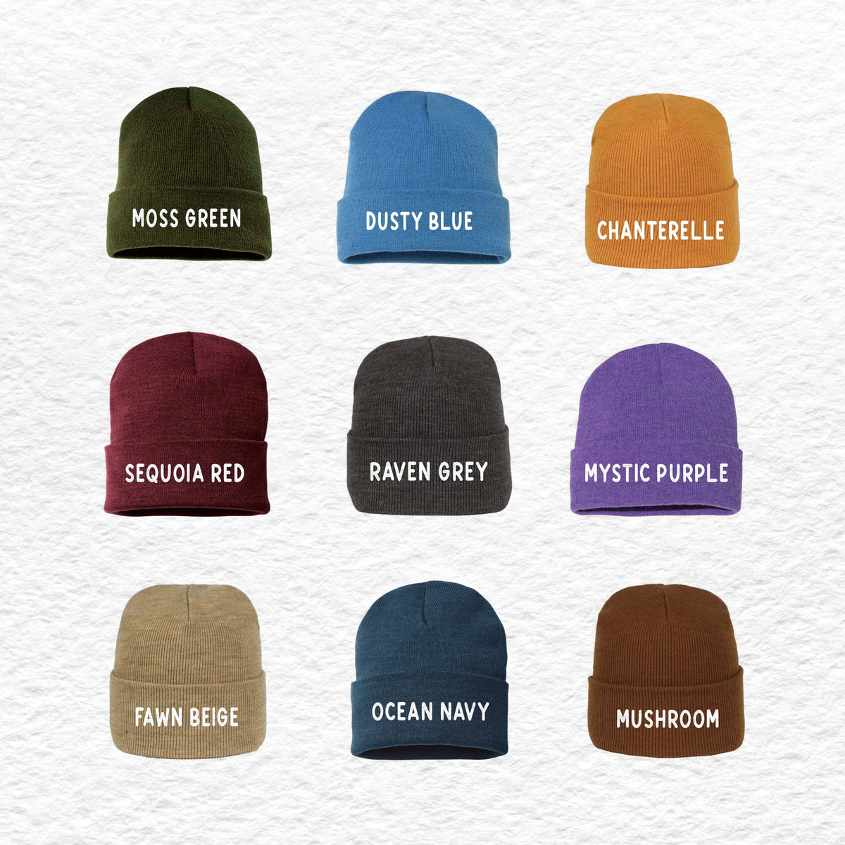 Poison the Patriarchy - Patch Hat - Witchy PNW Fall Beanie: Sequoia Red