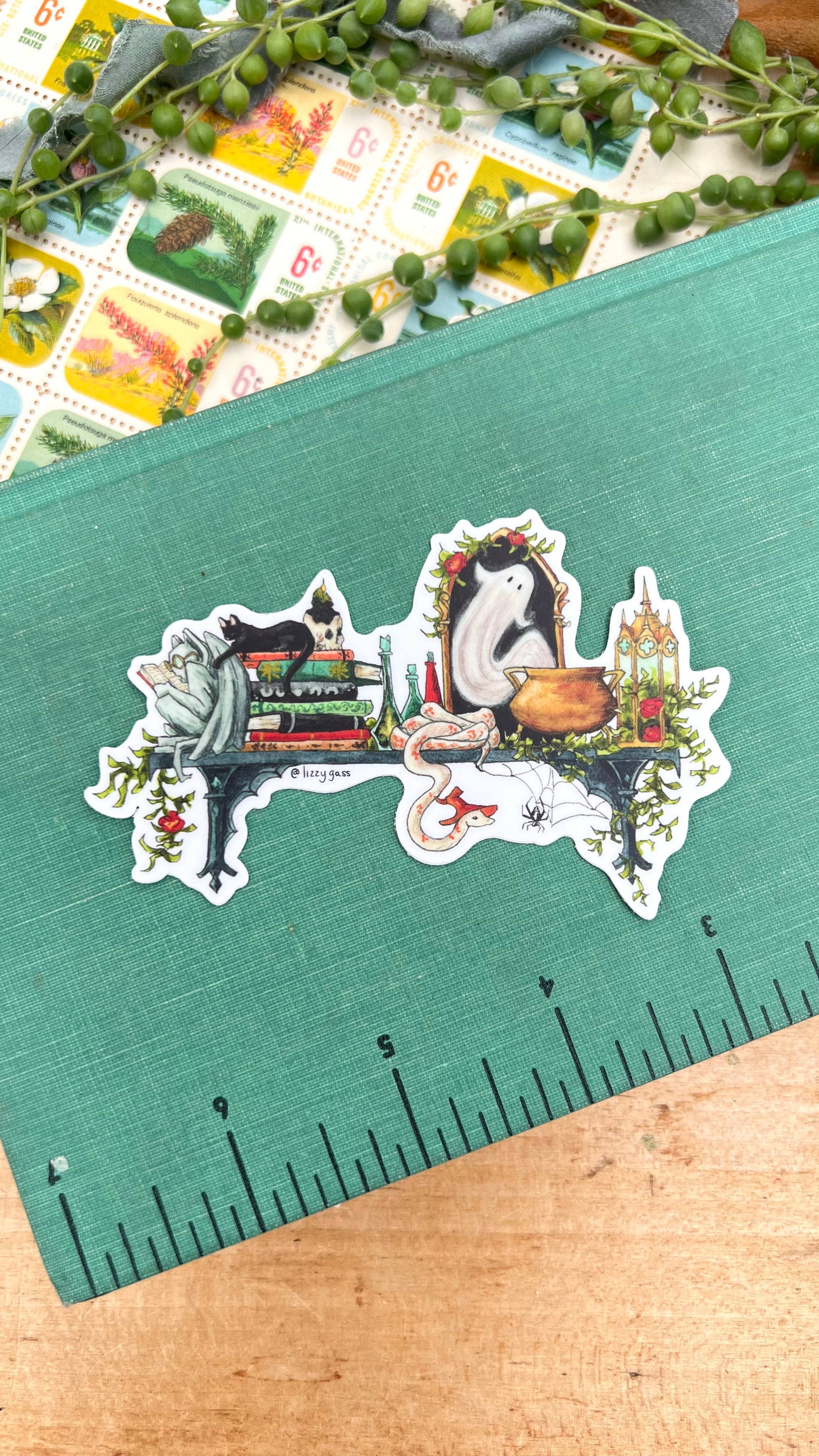 The Gothic Witch's Shelf Sticker