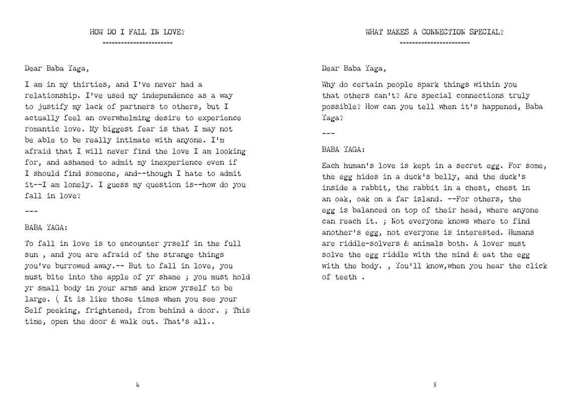 Ask Baba Yaga: Poetic Remedies for Troubled Times