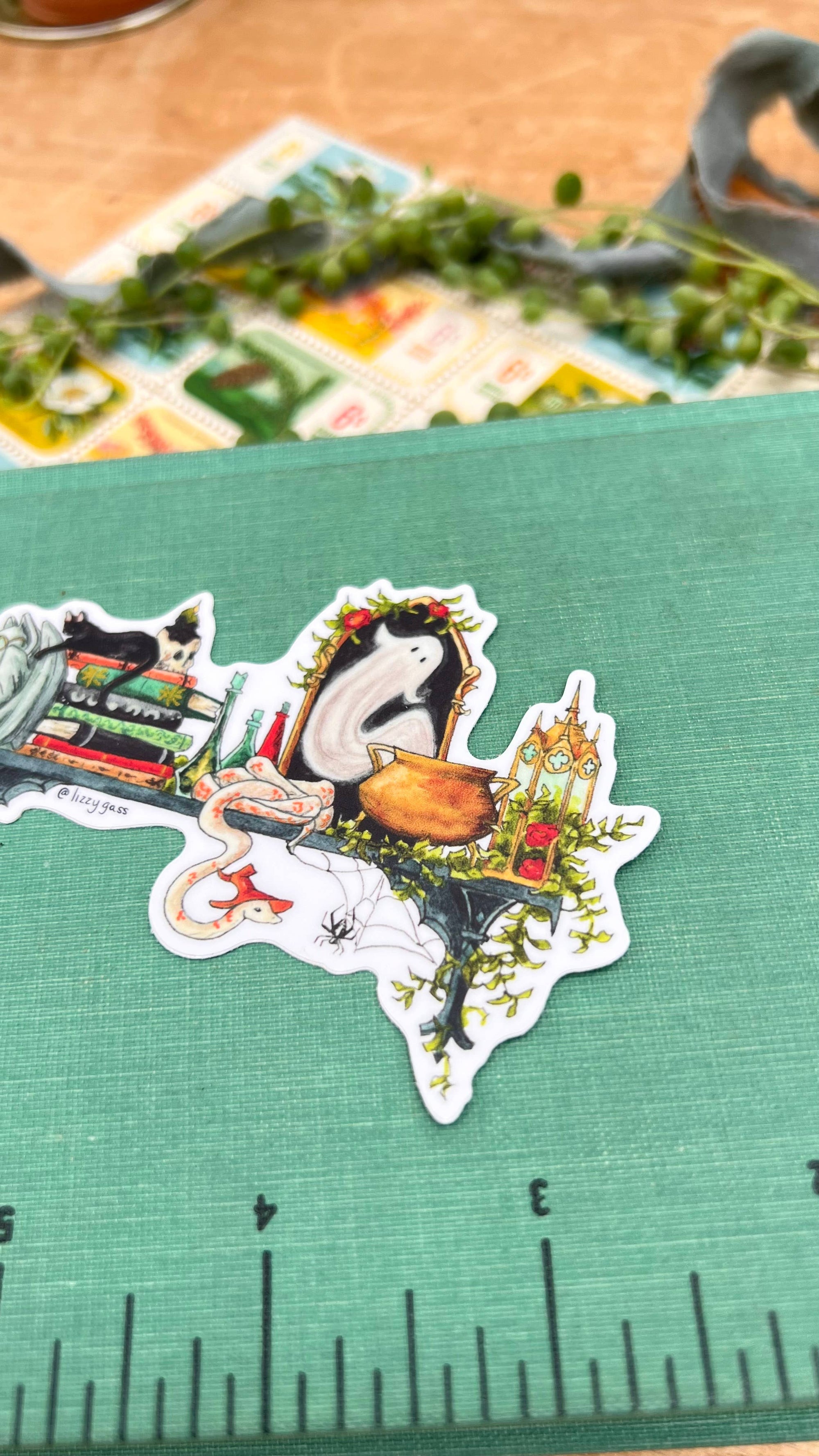The Gothic Witch's Shelf Sticker