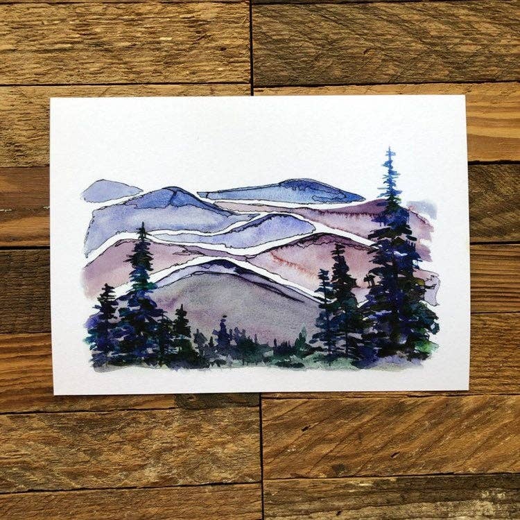 North Carolina Blue Ridge Mountains, Fine Art Print : 8x10