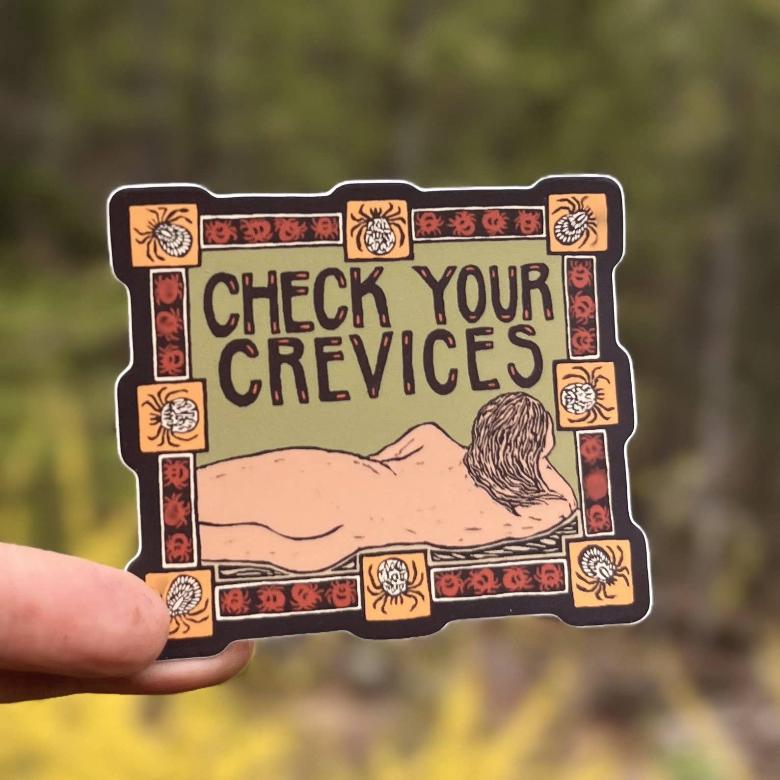 Tick Check Reminder Vinyl Sticker