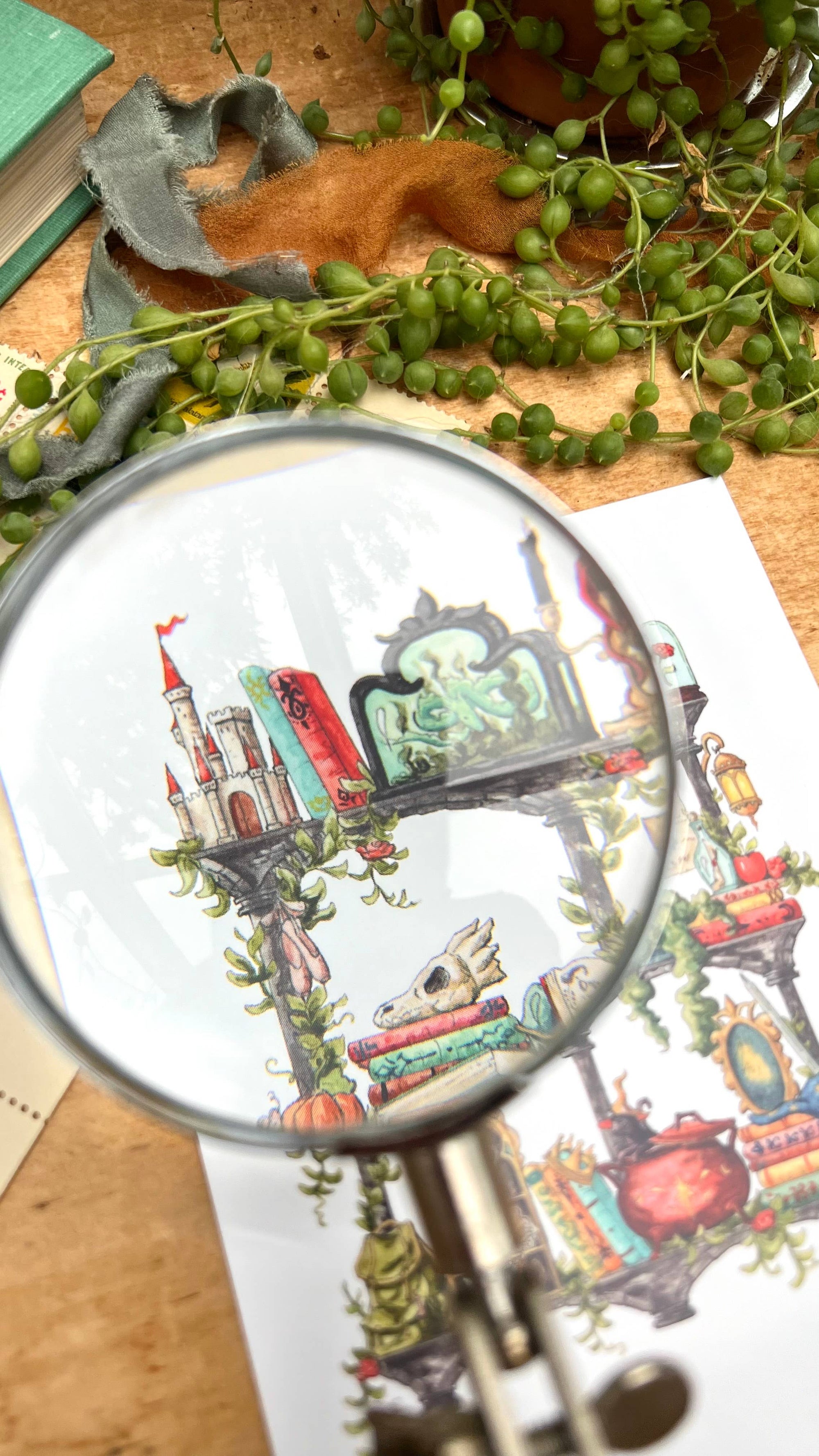 The Storybook Witch's Shelves Postcard