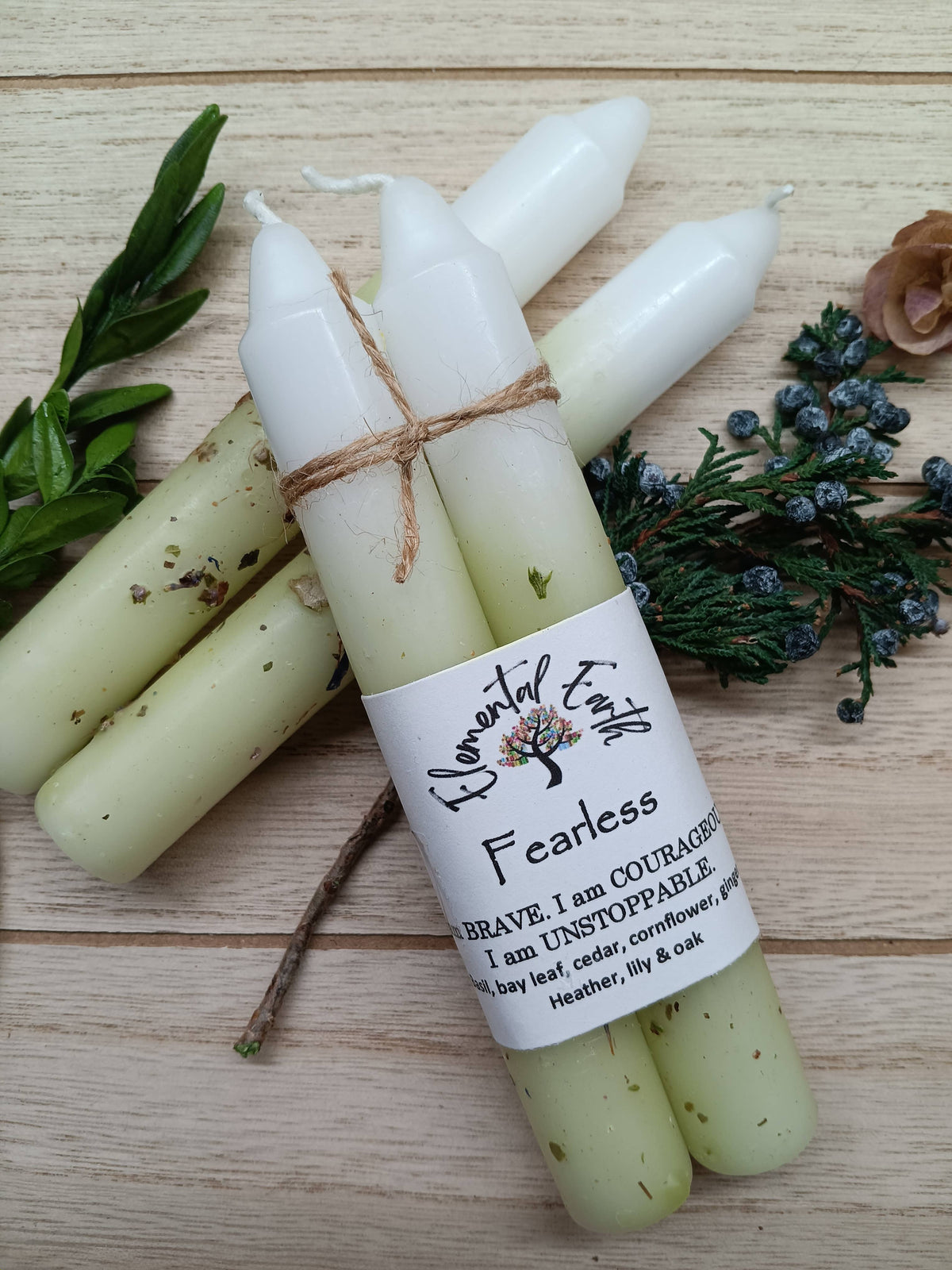 Fearless Herbal Intention Candles