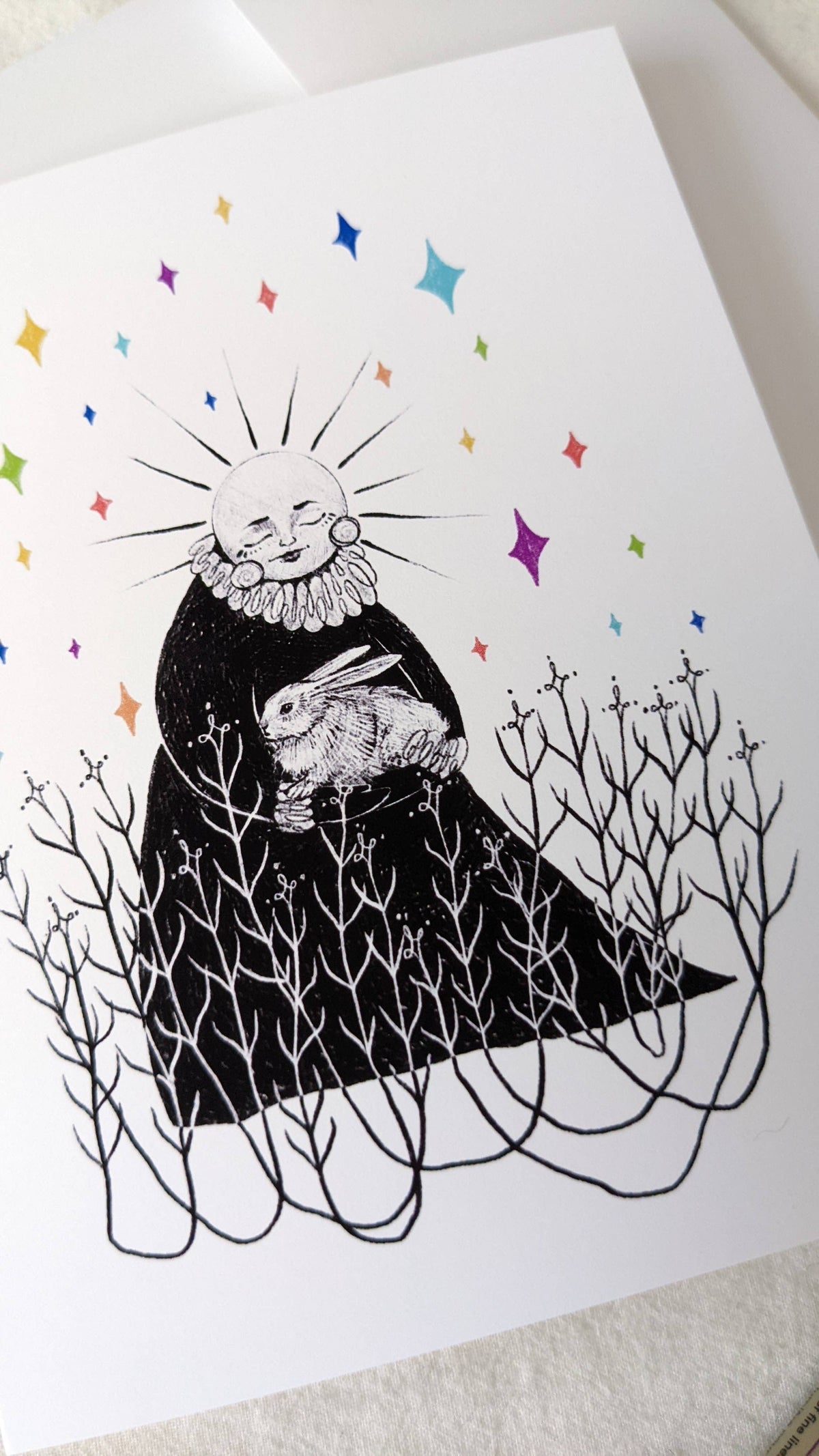 "Prism Priestess No.II" Notecard by Moth Folk