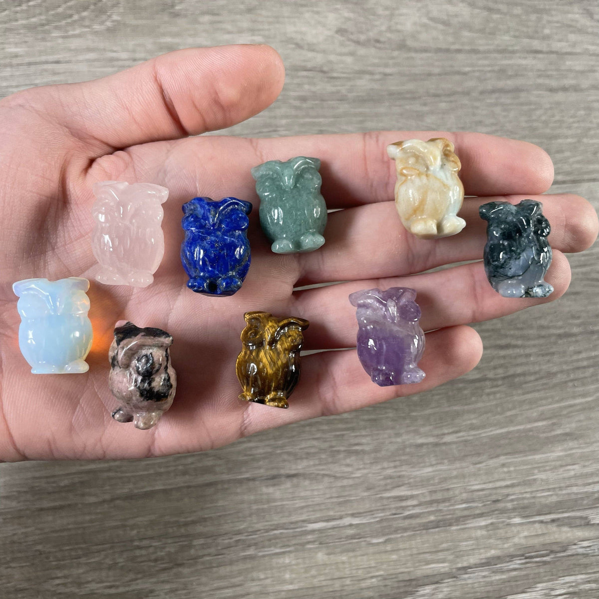 Lapis Lazuli Owl Gemstone Figurine