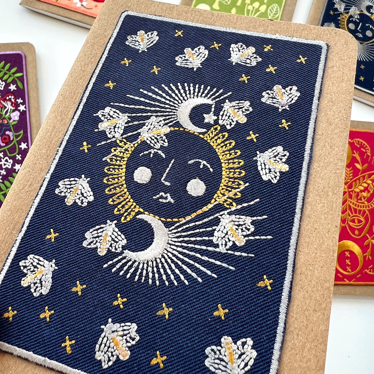 Moonglow Embroidery Pocket Notebook