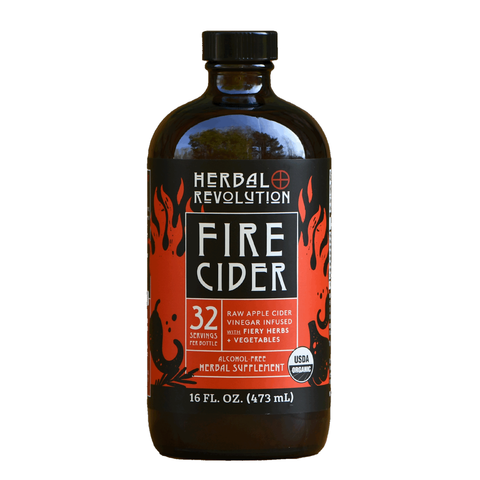 Fire Cider: Organic Raw Herbal ACV w/Mother Allergy + Immune—Herbal Revolution Farm + Apothecary