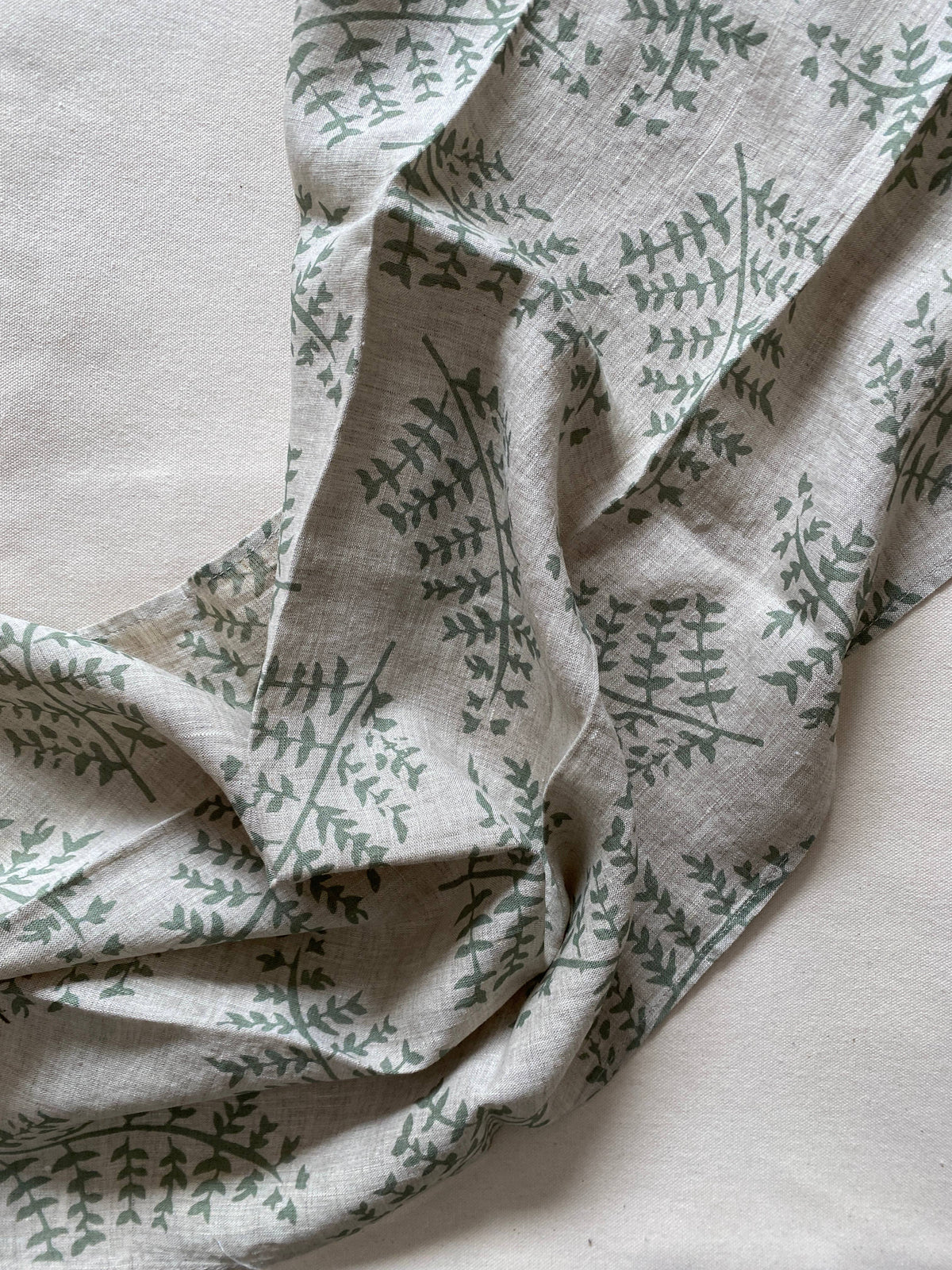 Dark Fig Linen Tea Towel