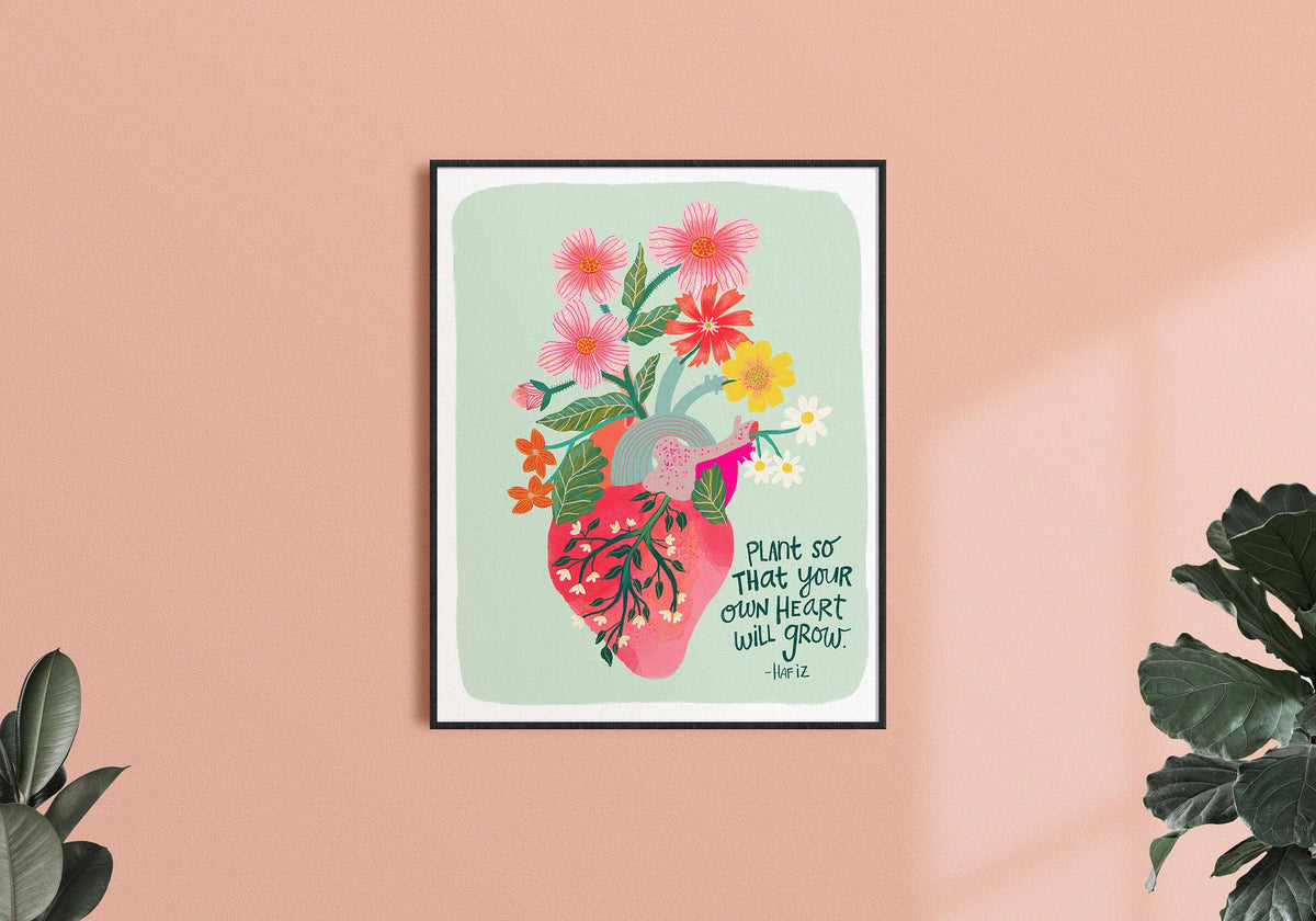 Grow Your Heart Art Print (8" x 10")
