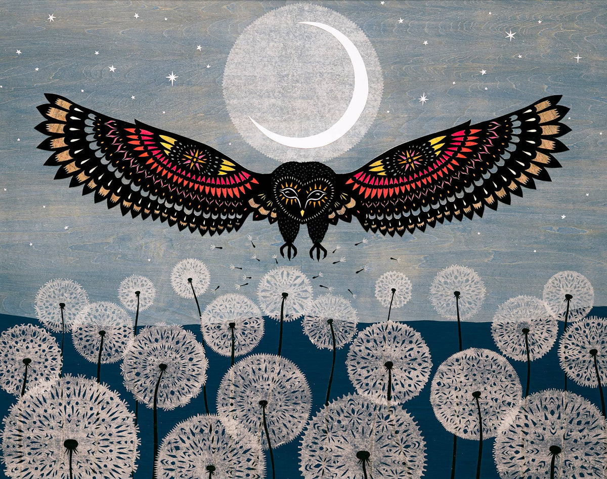 Into The Vastness of Wishes - 11 x 14 inch Cut Paper Art Pri