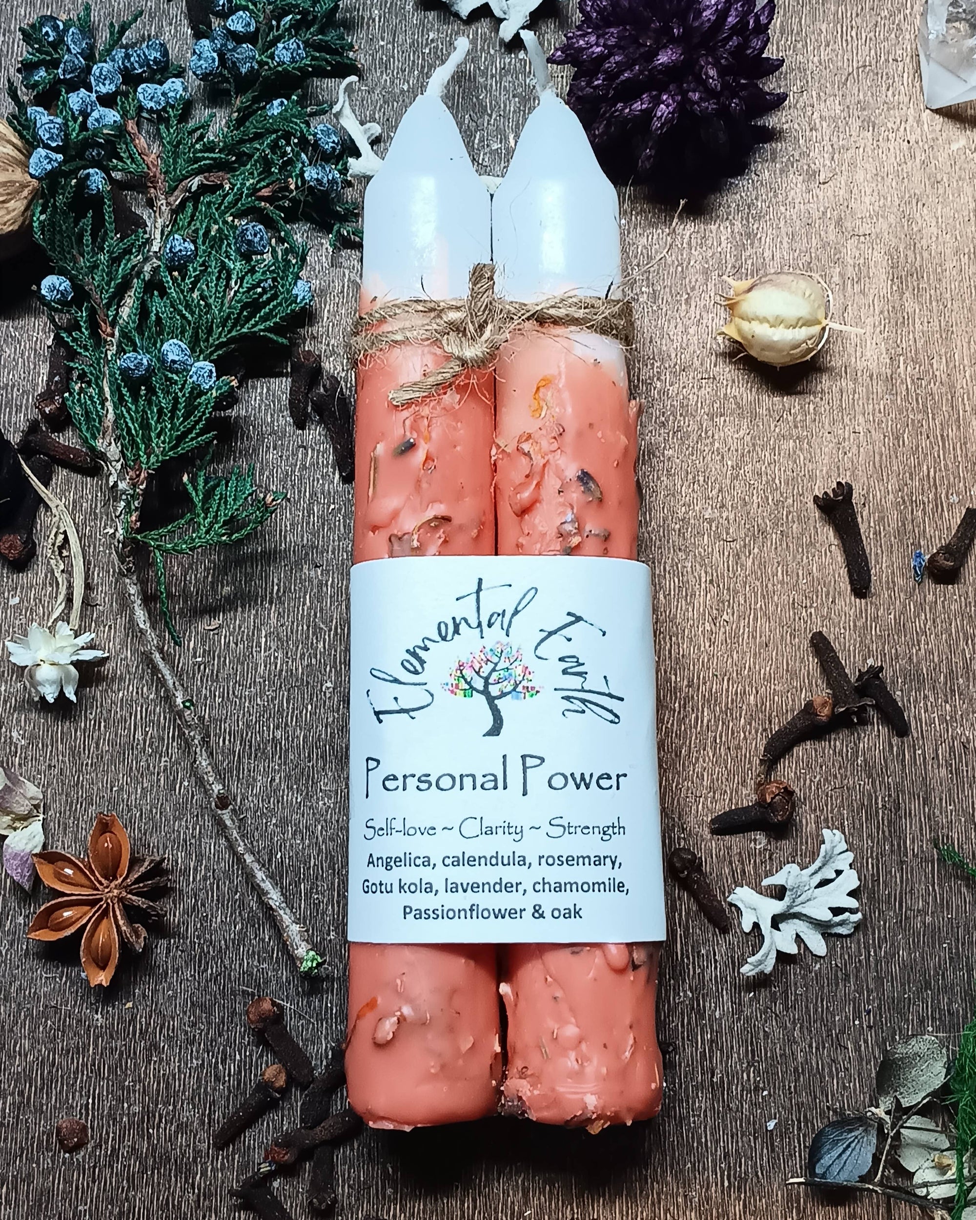 Personal Power Herbal Intention Candles