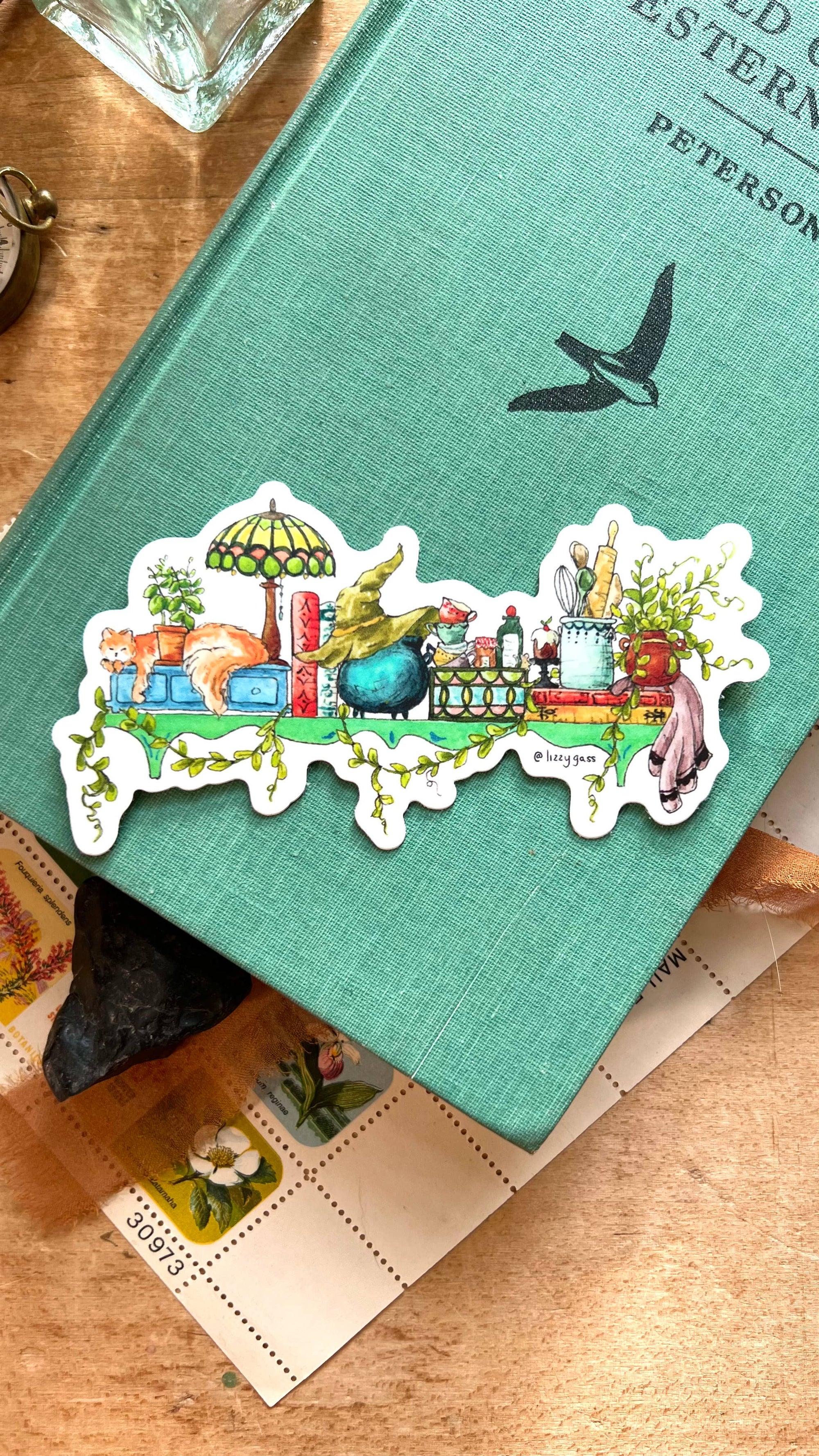 The Kitchen Witch's Shelf Sticker