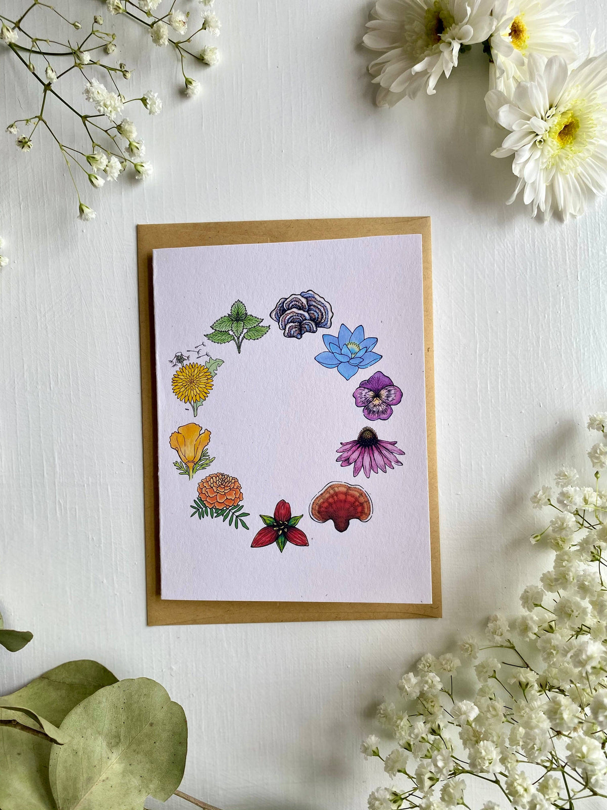 Rainbow Herbs Card