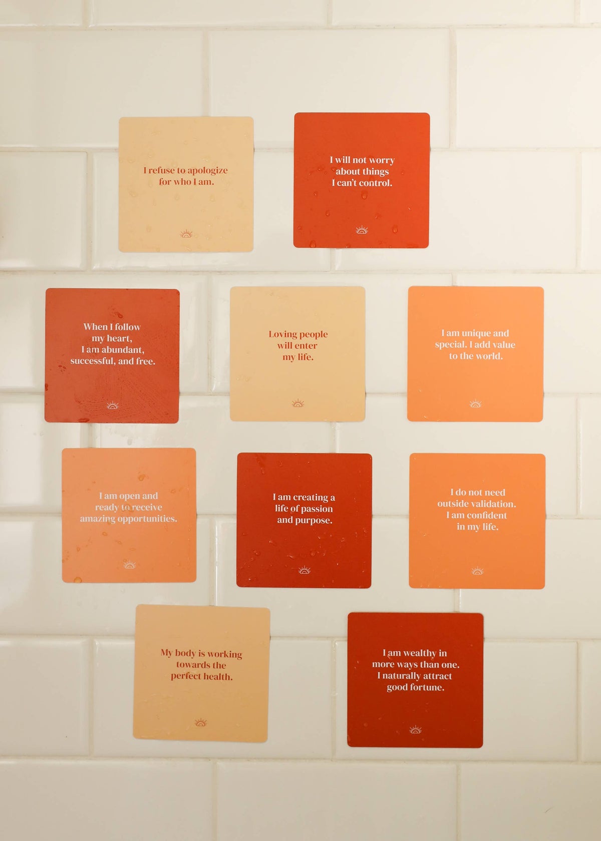 Shower Affirmation Cards - Positivity