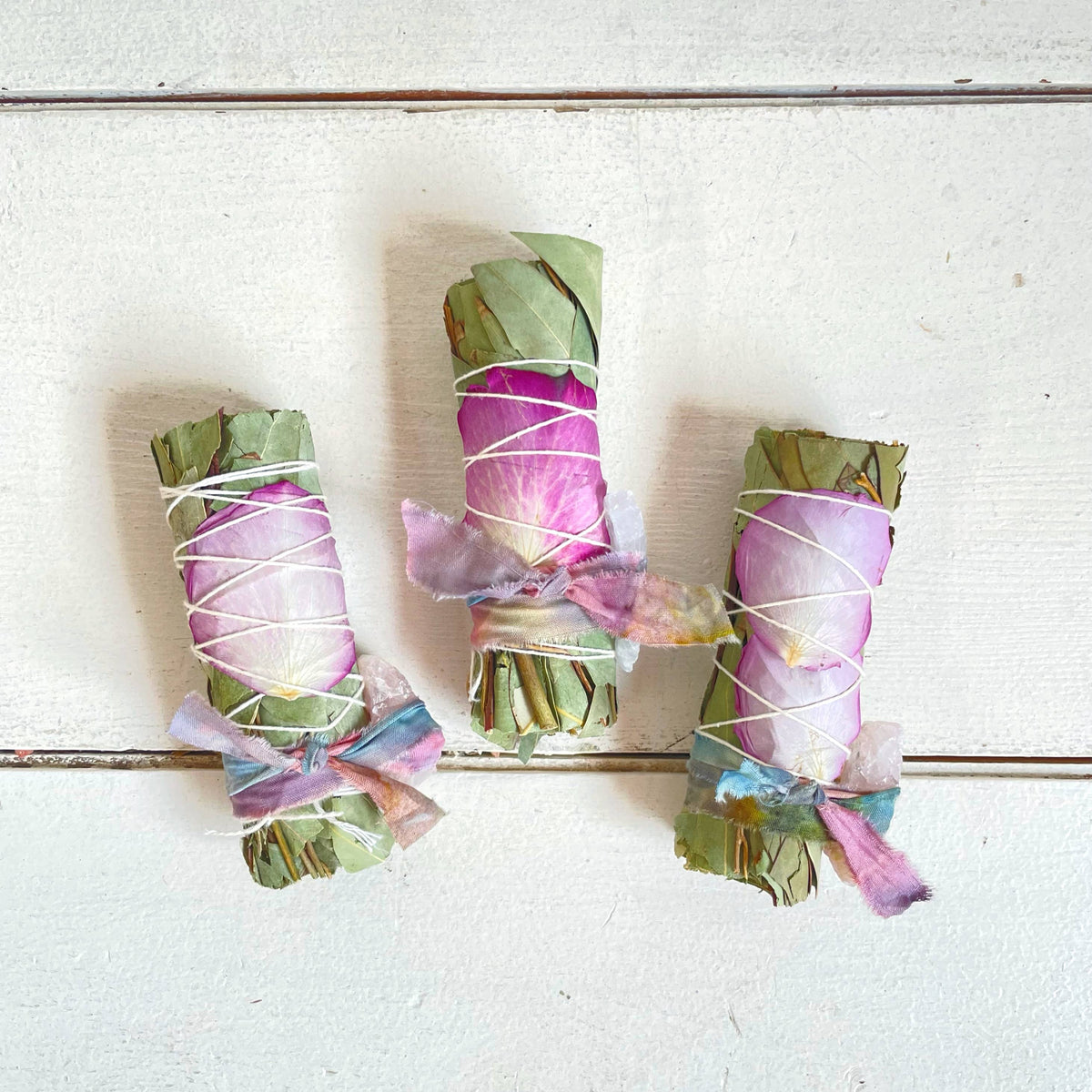 daydream small eucalyptus and rose quartz bundle