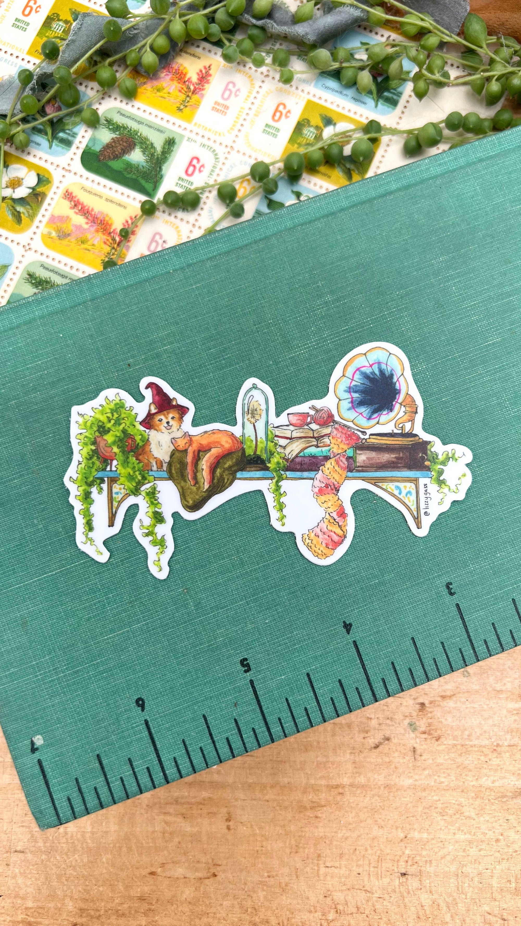 The Hedge Witch's Shelf Sticker