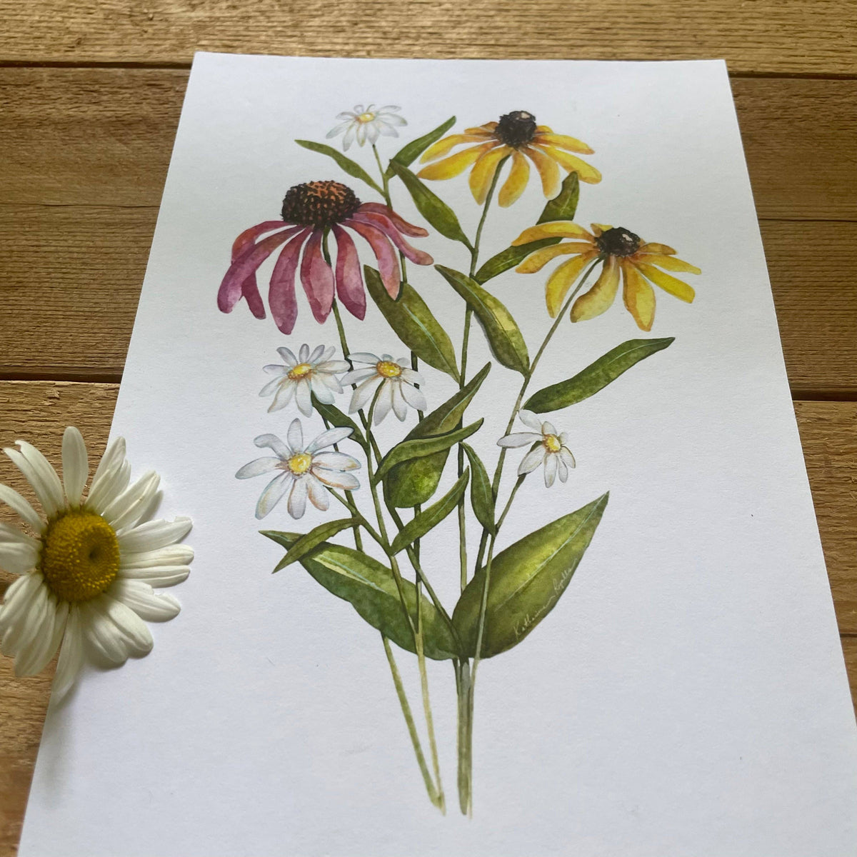 Wildflower print: 11x14”