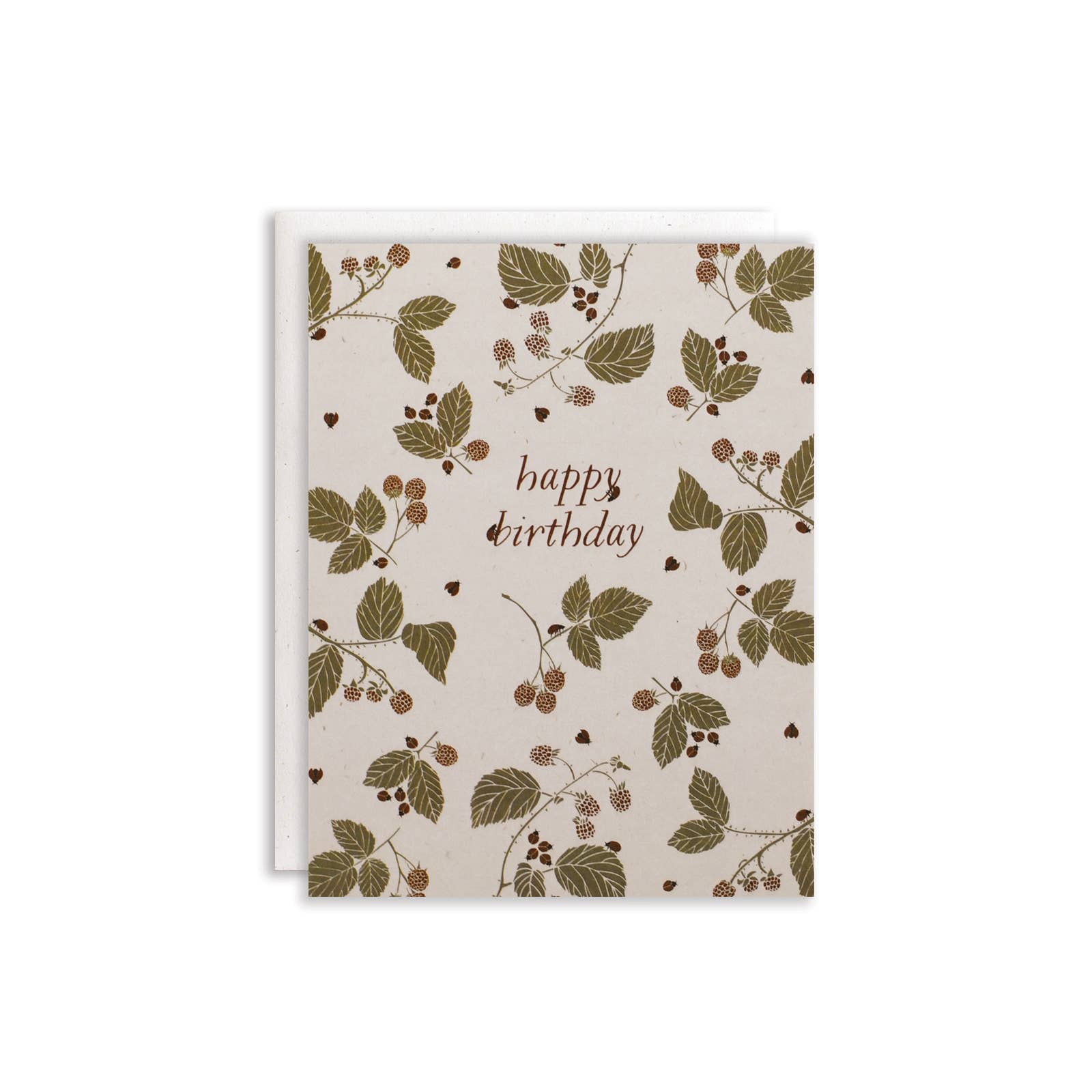 Birthday Berries and Ladybugs Card