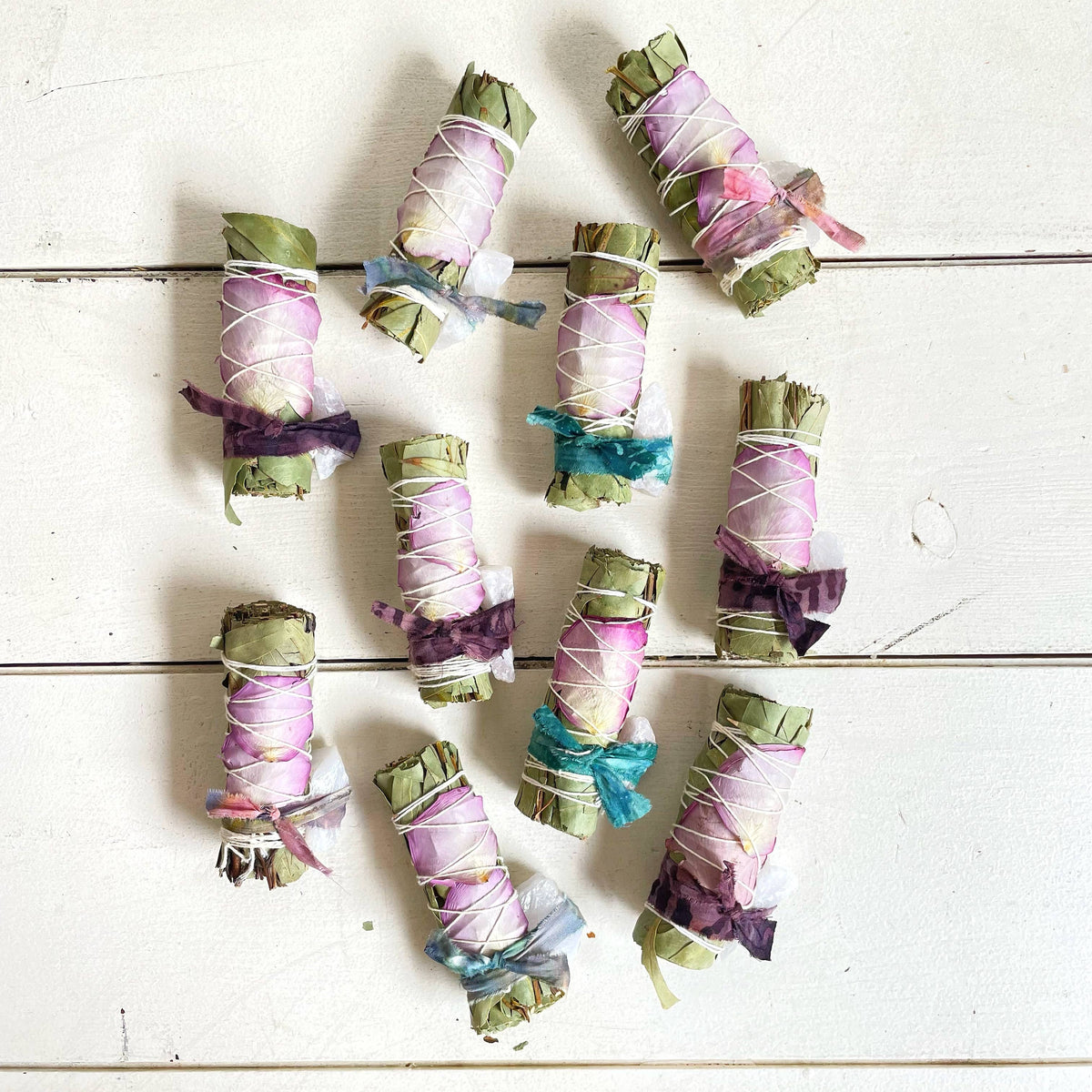 daydream small eucalyptus and rose quartz bundle