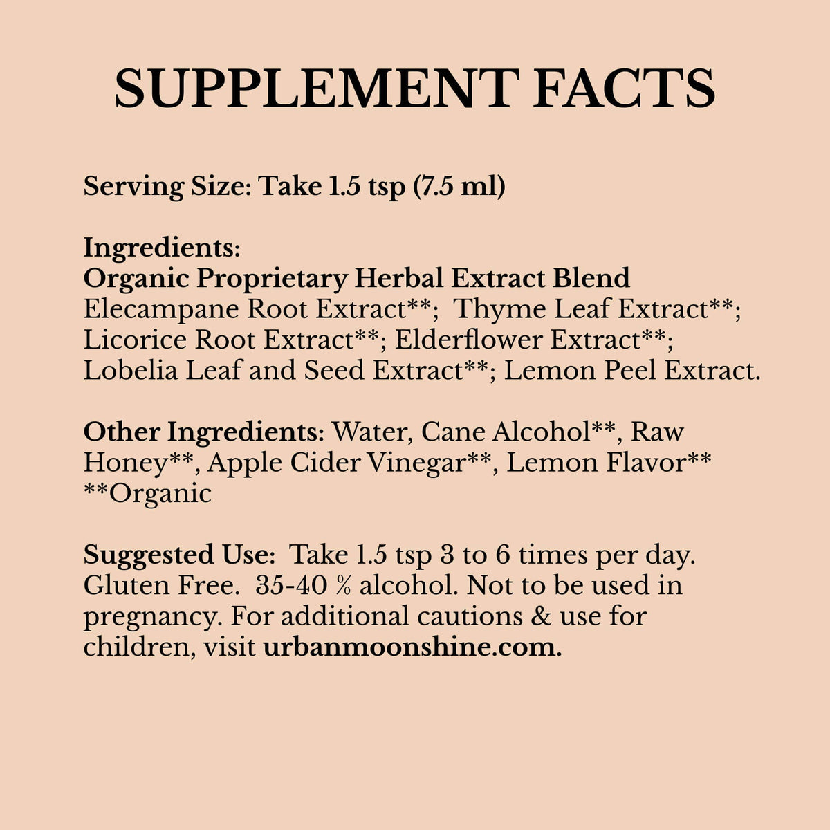 Clear Chest Syrup: 4.2 fl oz