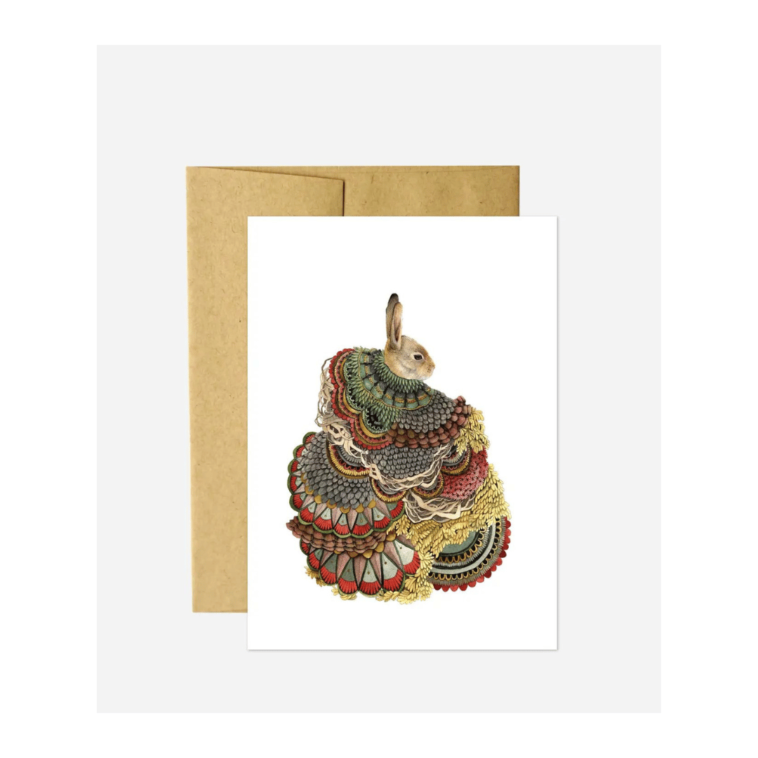 Quilted Forest: Rabbit Card