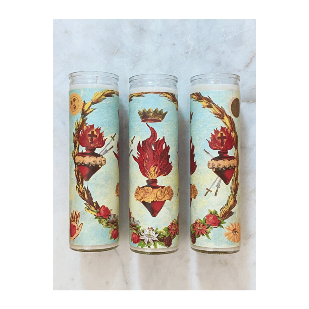 Sacred Heart Altar Candle