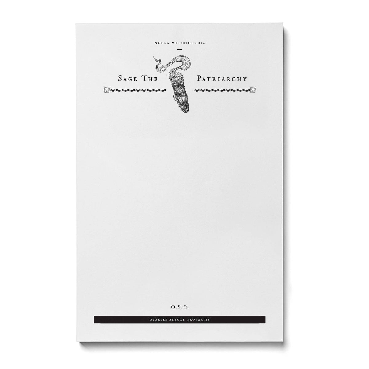 Sage The Patriarchy Notepad - Open Sea