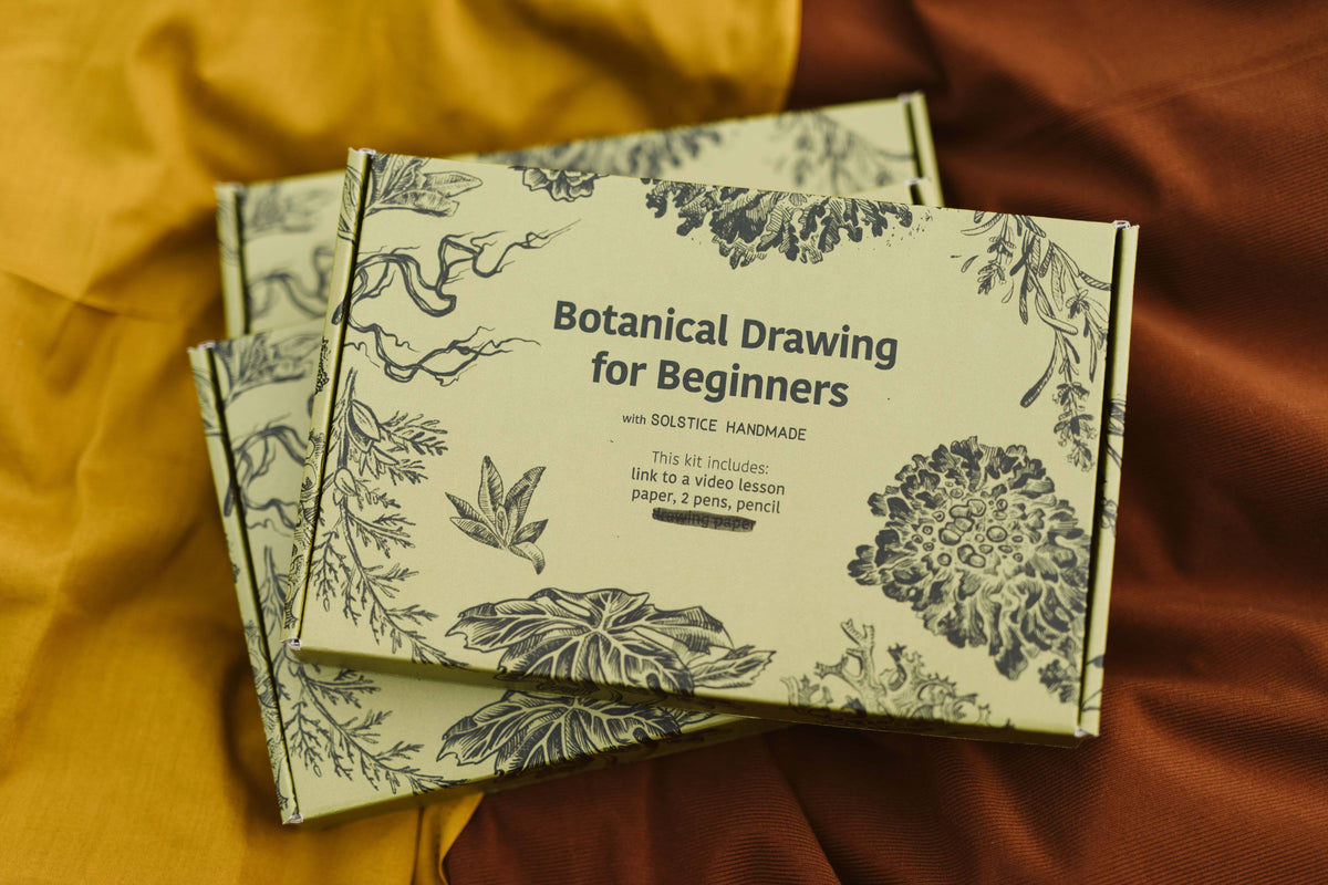 Beginner&#39;s Botanical Drawing - Art Kit with Video Lesson