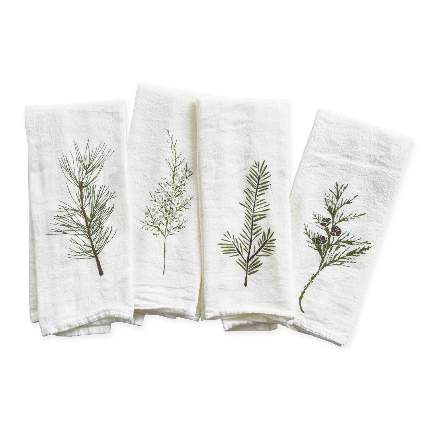 Winter Greens Napkins: Set of 4 - Wild Roots Apothecary