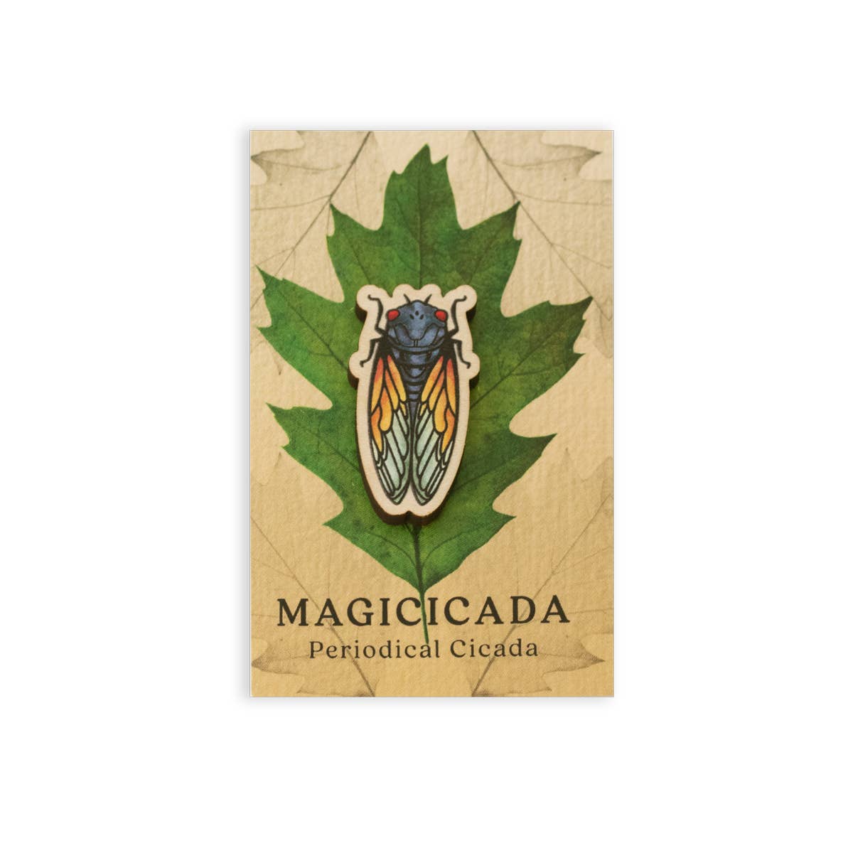 Magicicada Wooden Pin