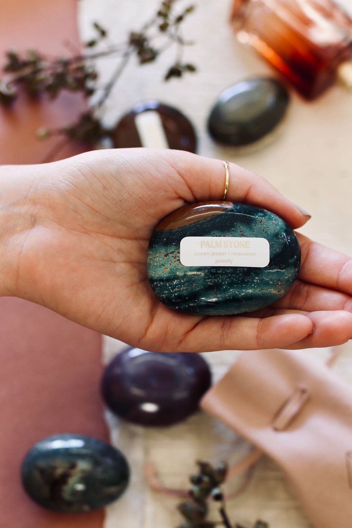 Palm Stone - Ocean Jasper