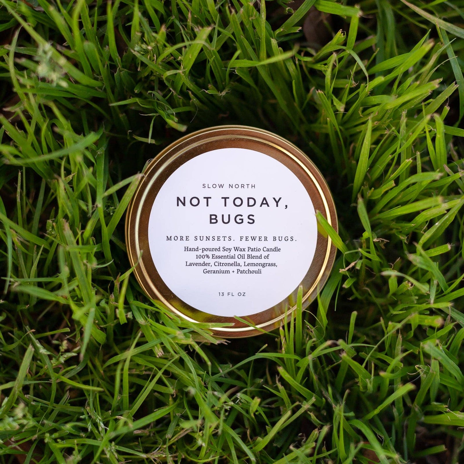 Not Today Bugs patio candle
