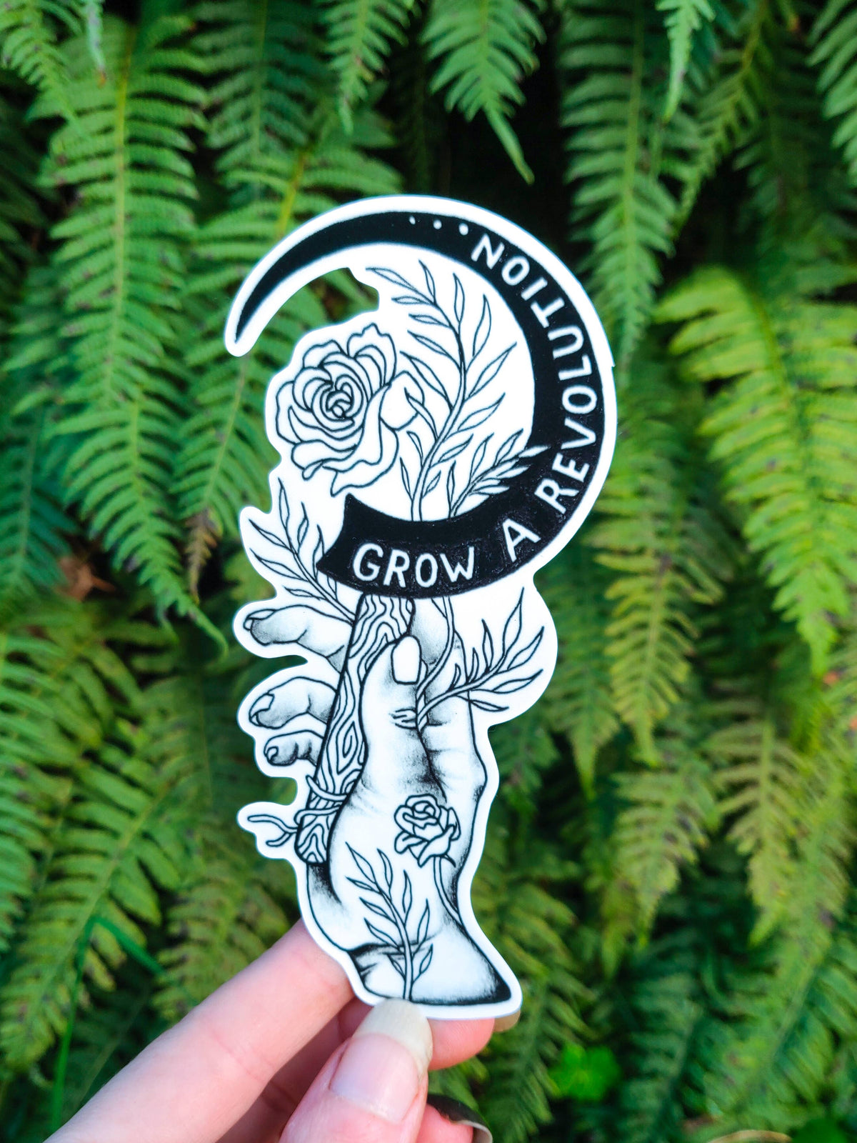 Grow A Revolution Vinyl Sticker