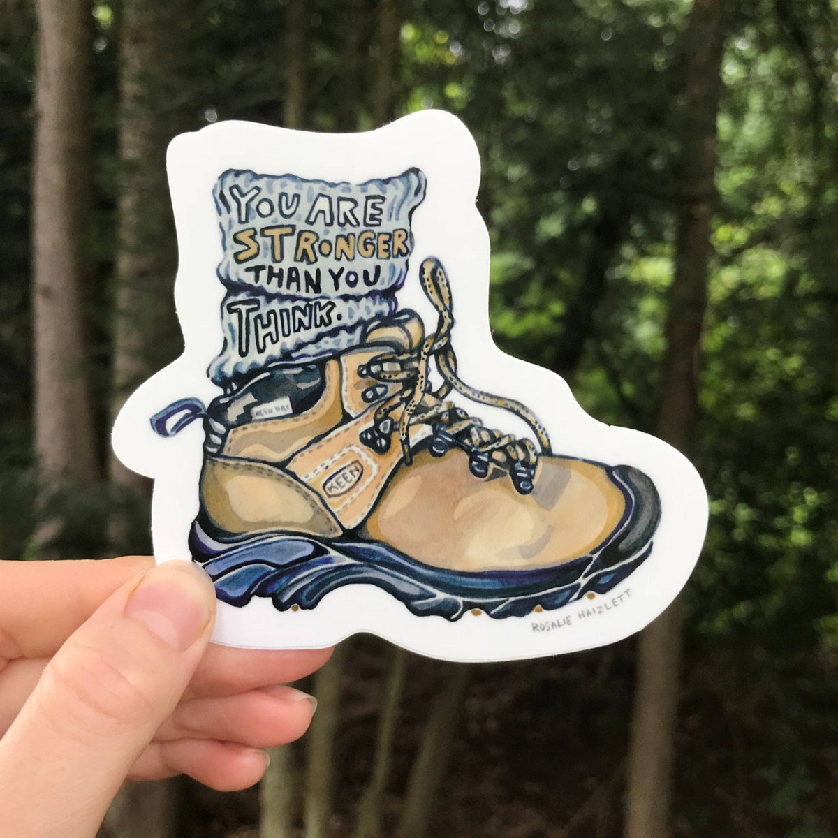 Hiking Boot Waterproof Vinyl Sticker