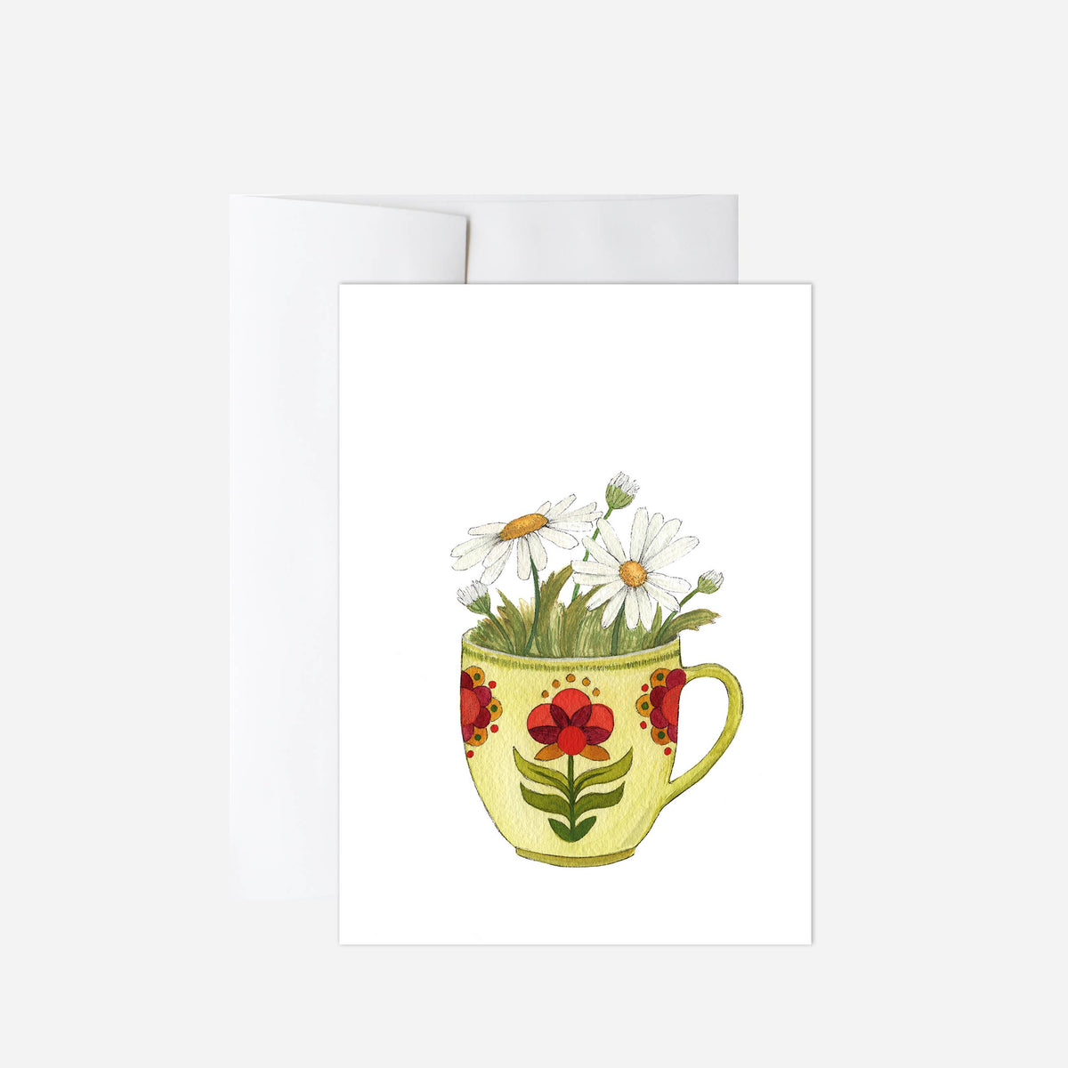 Cup of Daisies Card