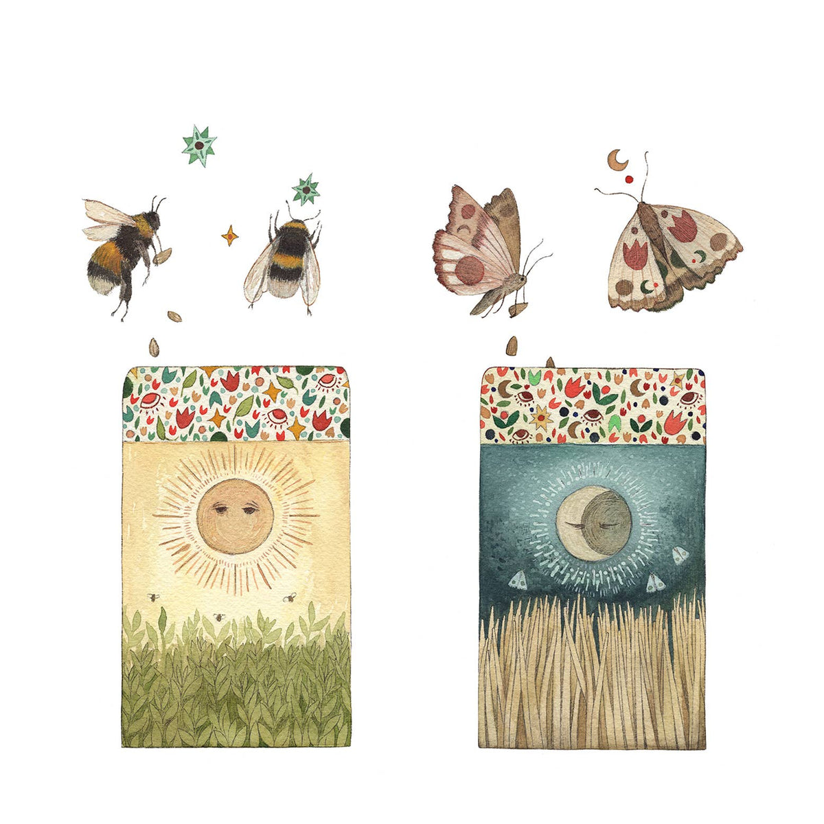 The Seed Folk: Woodland Garden (8" x 10" Print)