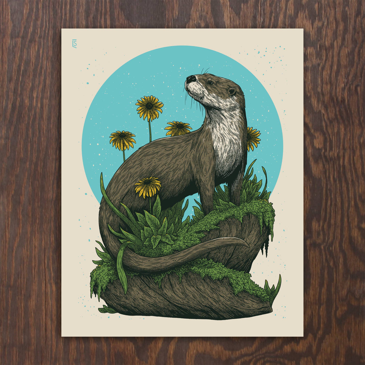 River Otter (11 x 14) Screenprint