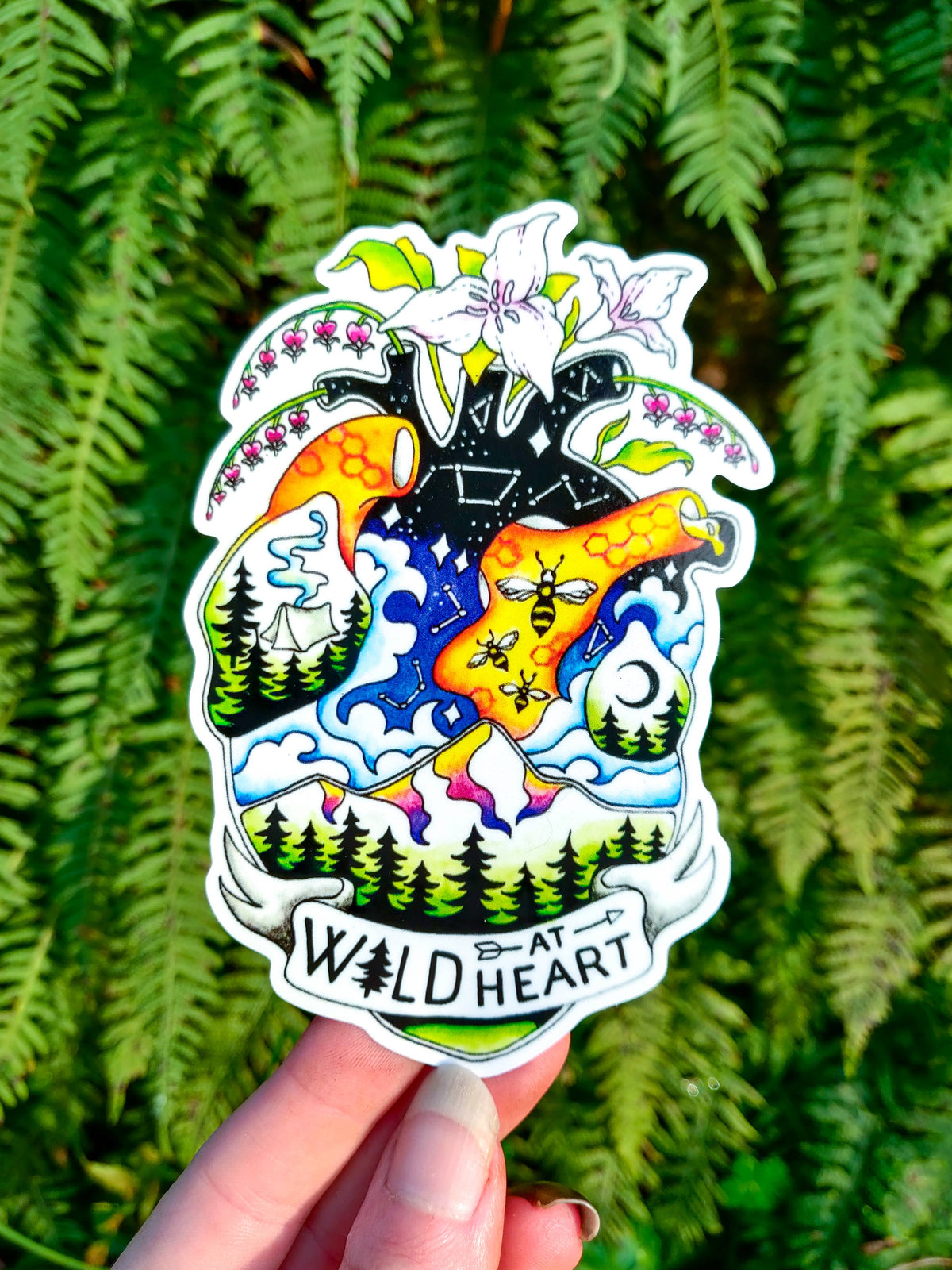 Wild at Heart Vinyl Sticker
