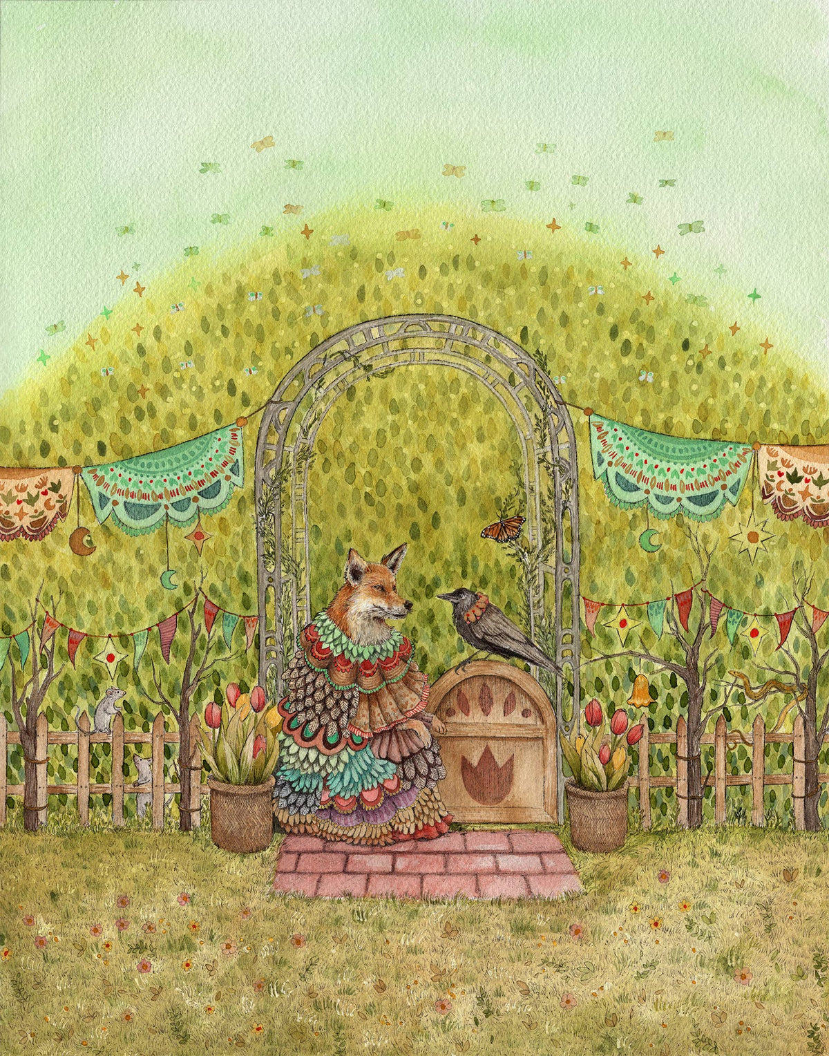 Woodland Homestead // The Garden  8&quot;x10&quot; Print -