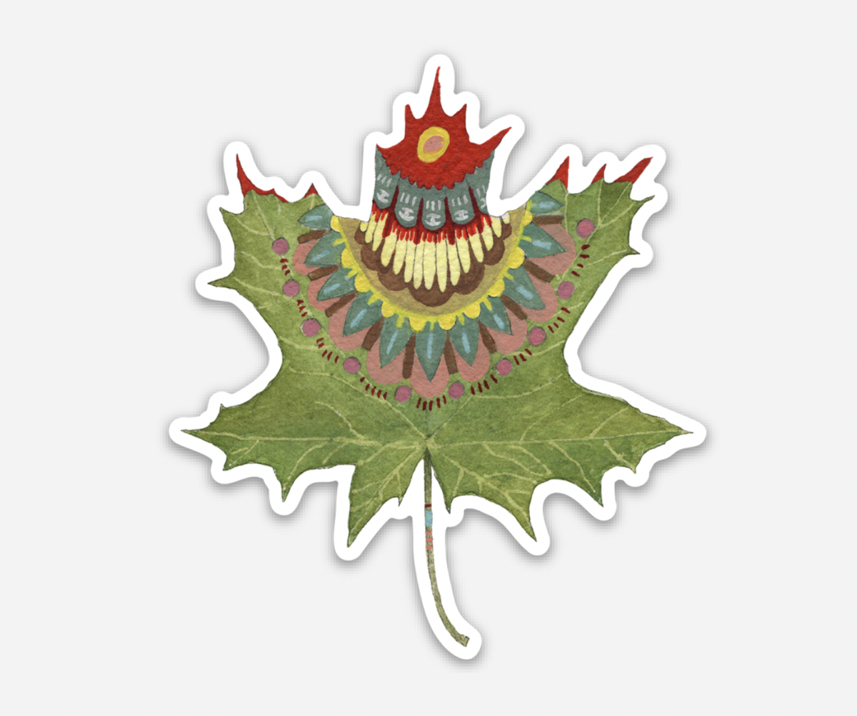 Maple Leaf Sticker