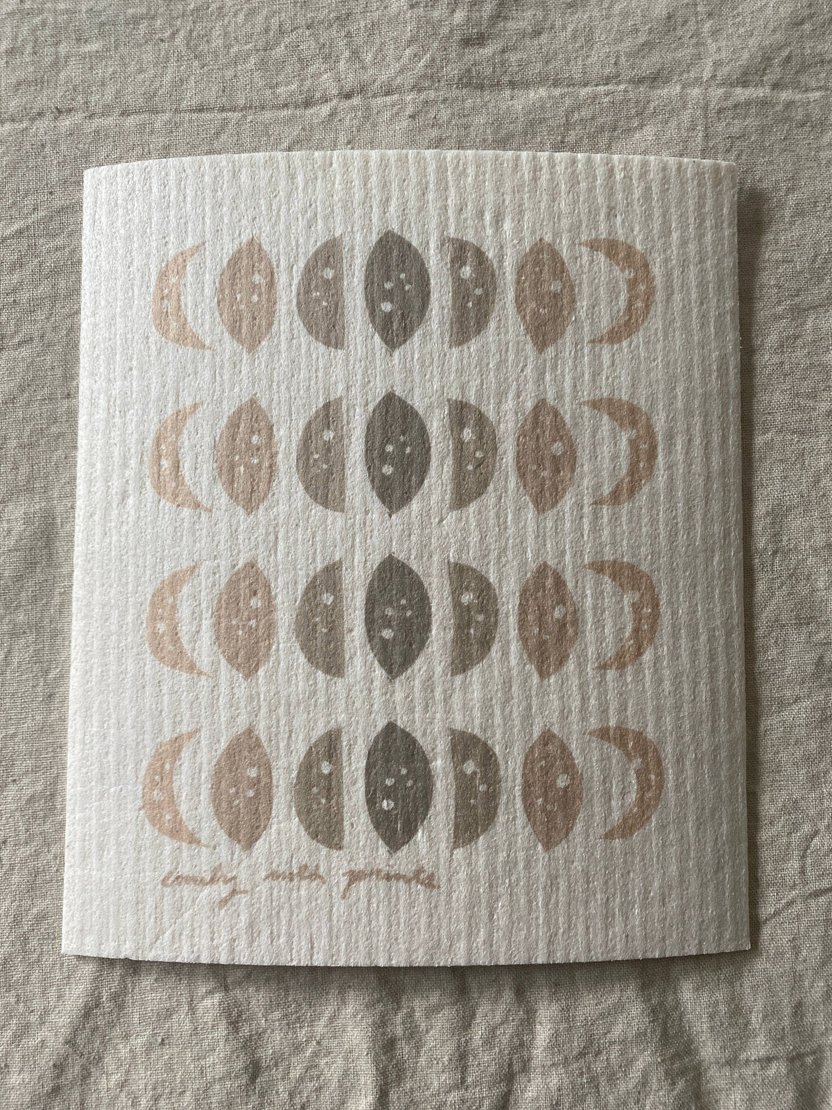 moon phase Swedish Dish Cloth