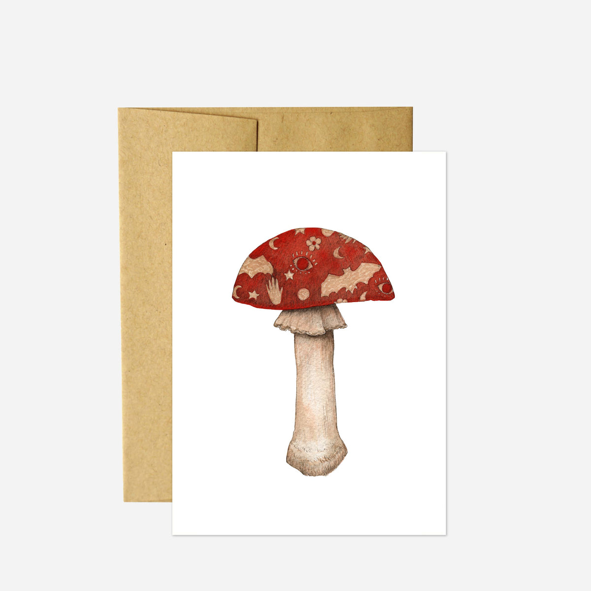 Spooky Mushroom Card