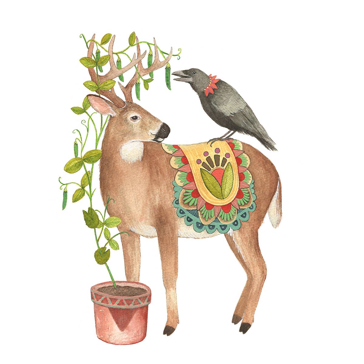 Peas for Harold and Carla: Woodland Garden (8&quot; x 10&quot; Print)