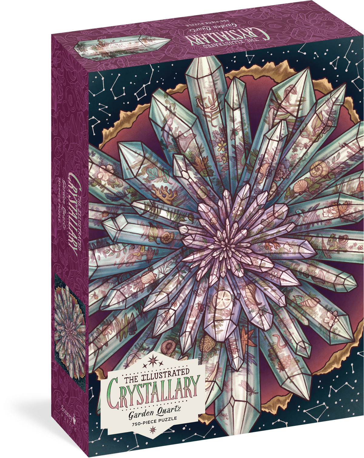 The Illustrated Crystallary Puzzle: Garden Quartz (750 pieces)