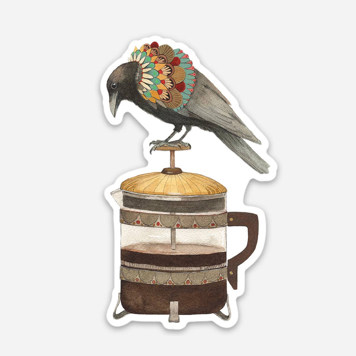Coffee Crow Sticker