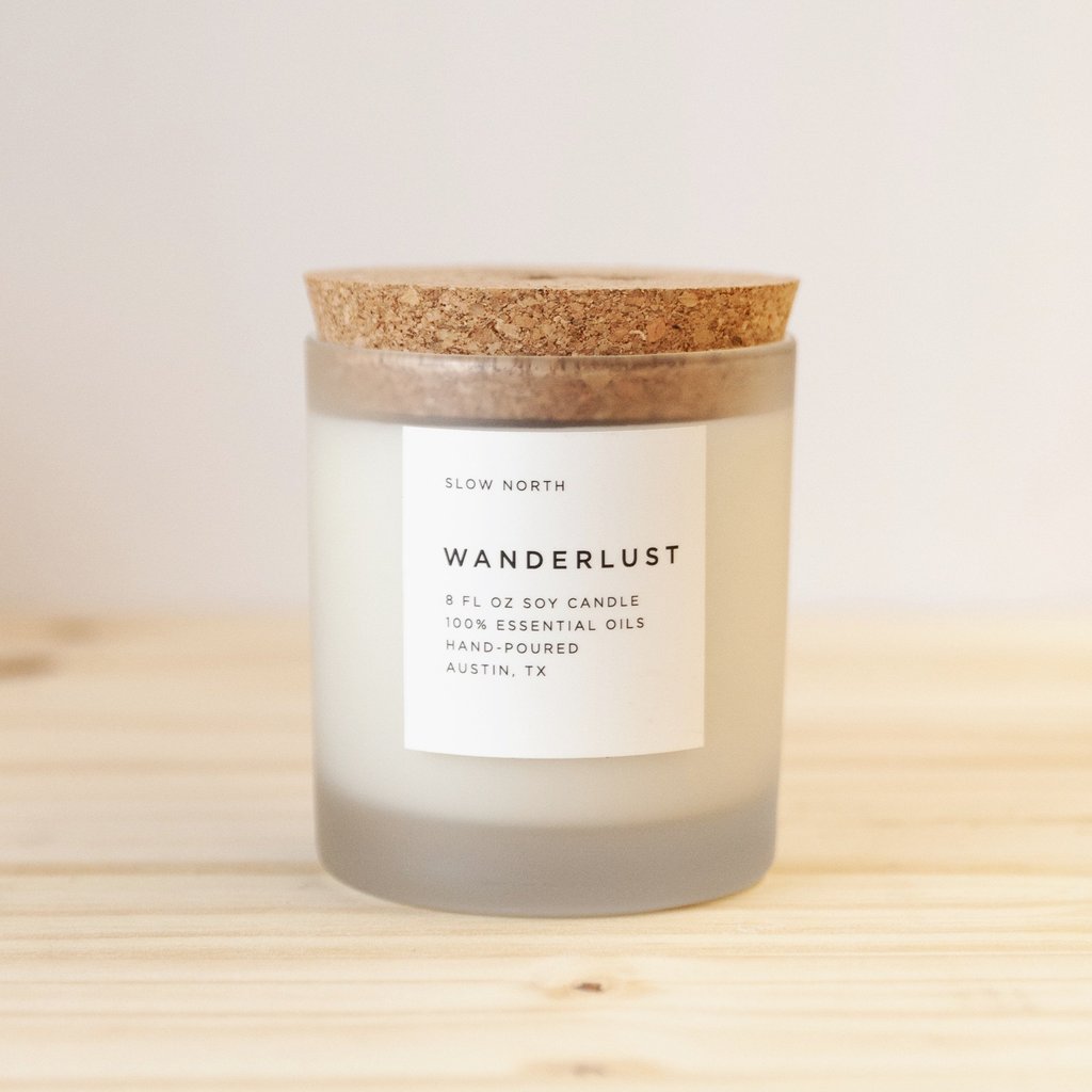 Wanderlust Frosted Candle
