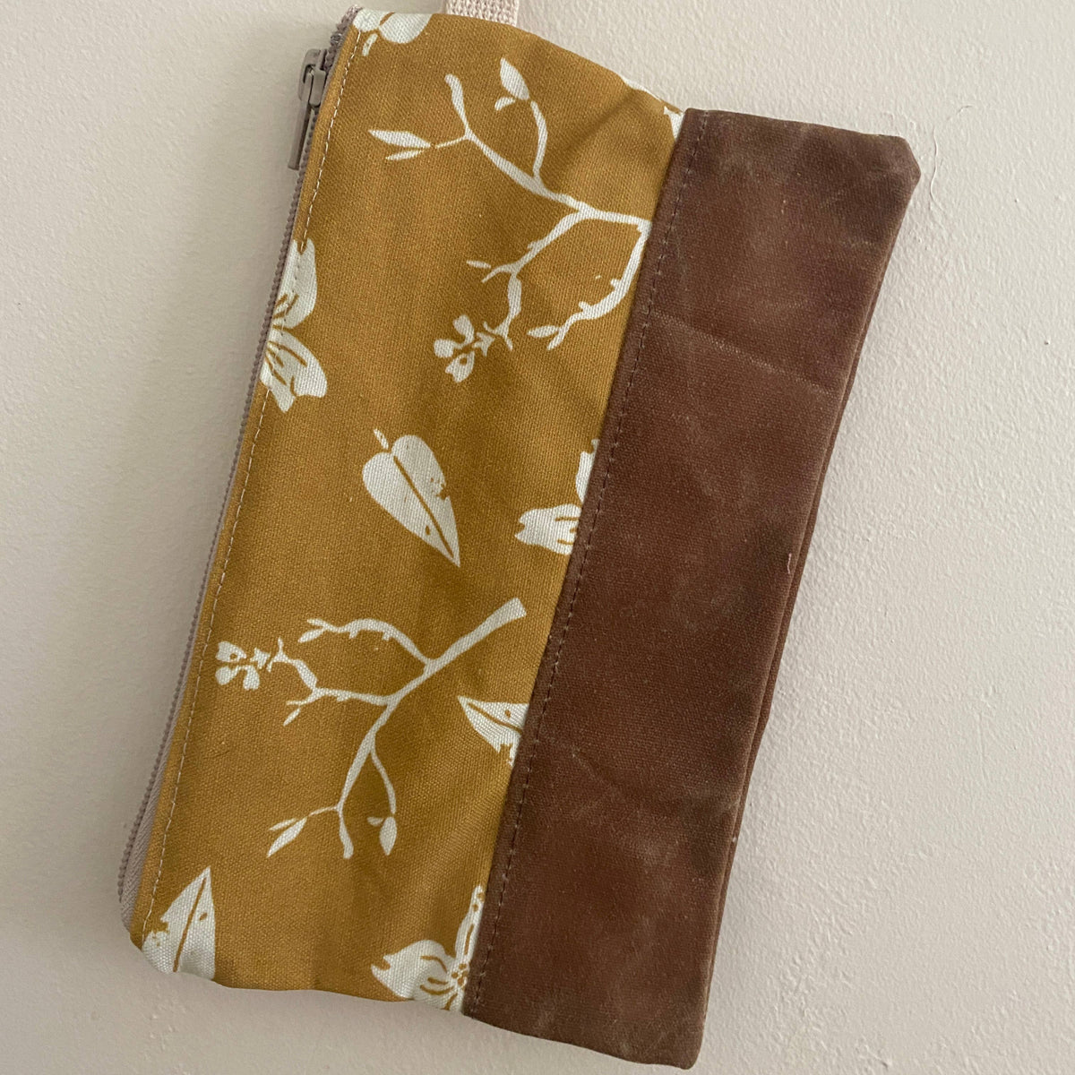 Dogwood Waxed Canvas Wristlet