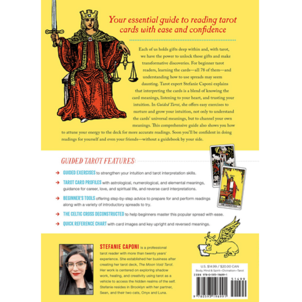 Guided Tarot: A Beginner&#39;s Guide to Card Meanings, Spreads, and Intuitive Exercises for Seamless Readings by Stefanie Caponi